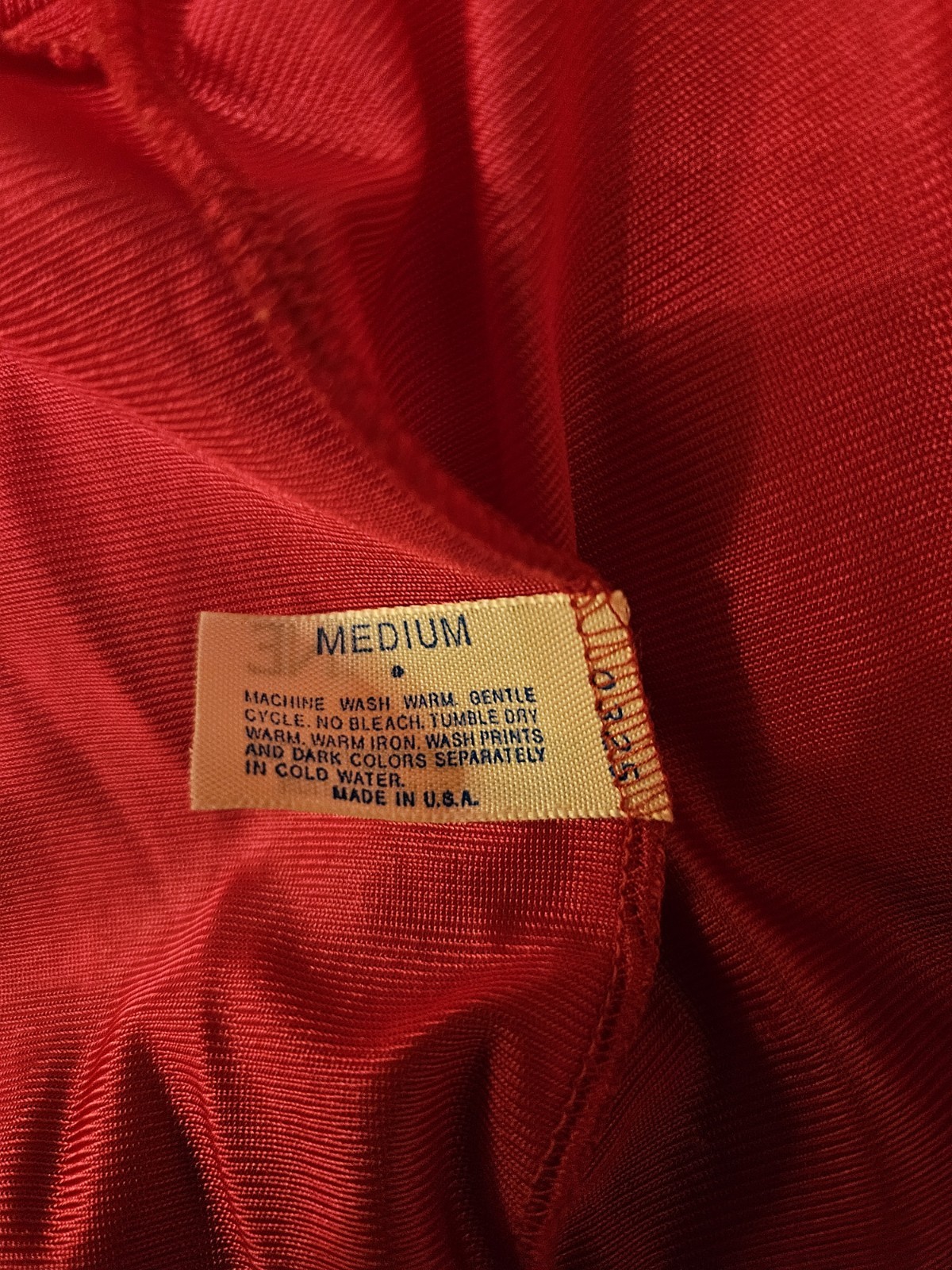2 Pc Vtg Lorraine Womens Size M Pink/Red Nylon Embroidered Nightgown & Robe Set