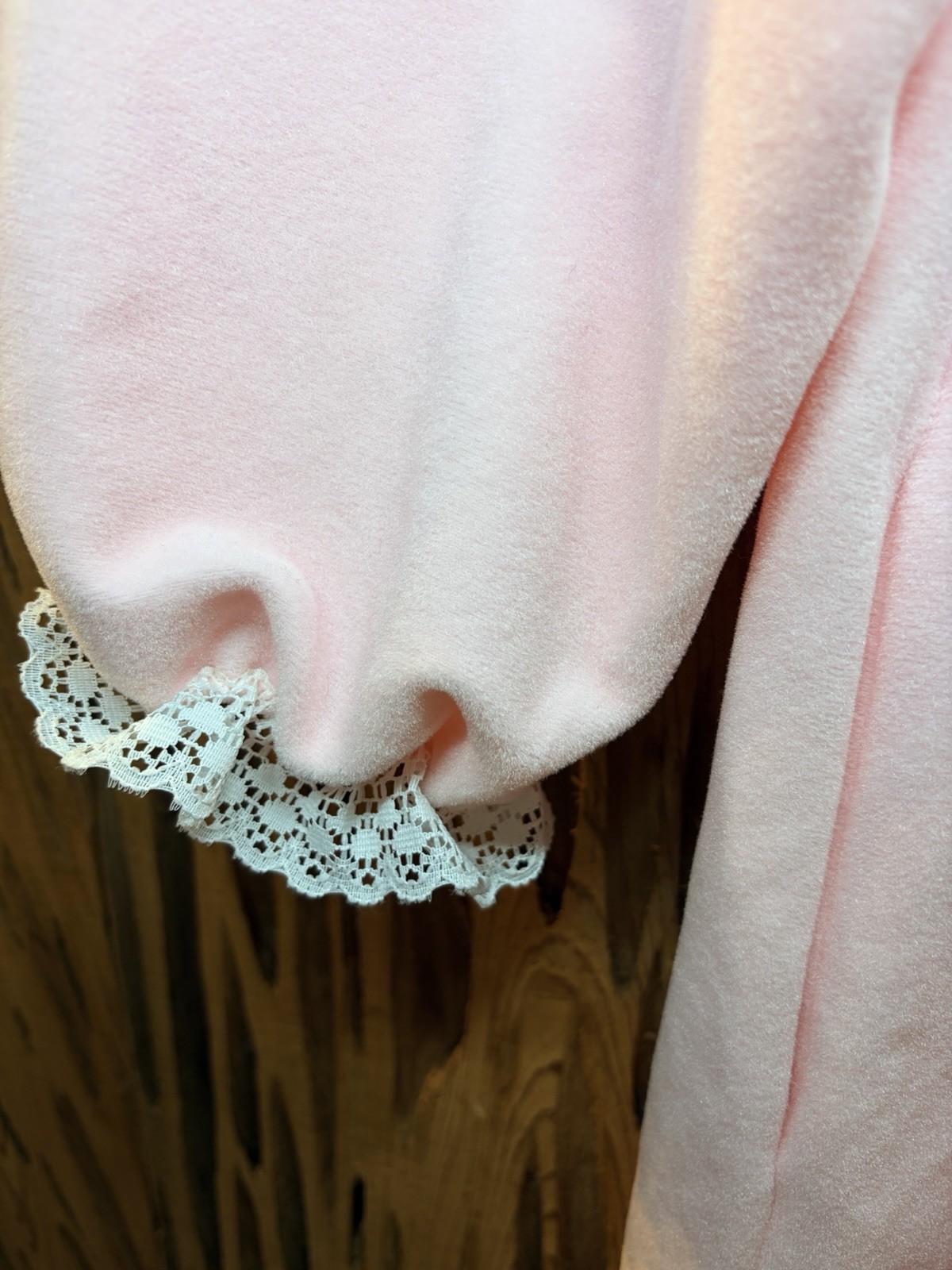 Vtg 90s Sabrina For Mervyns House Dress Lace Floral Embroidery Collar USA Size:S