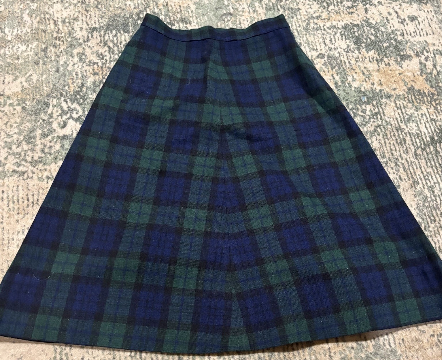 vintage wool plaid skirt Tartan Unbranded