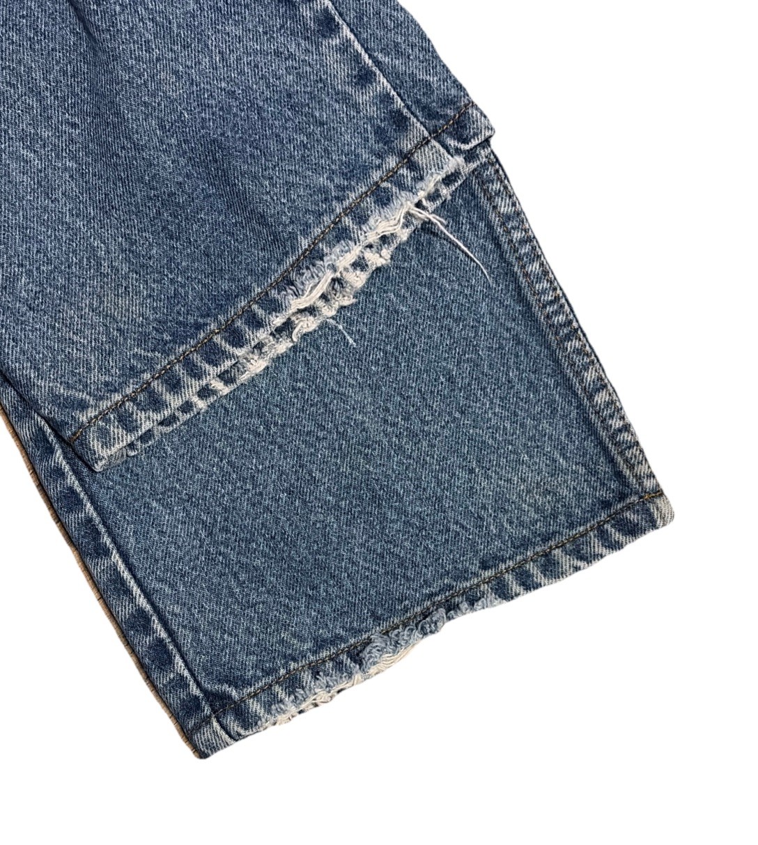 Vintage Levis 505 0216 Womens 31×26 Jeans Straight Distressed Paint Indigo Fades