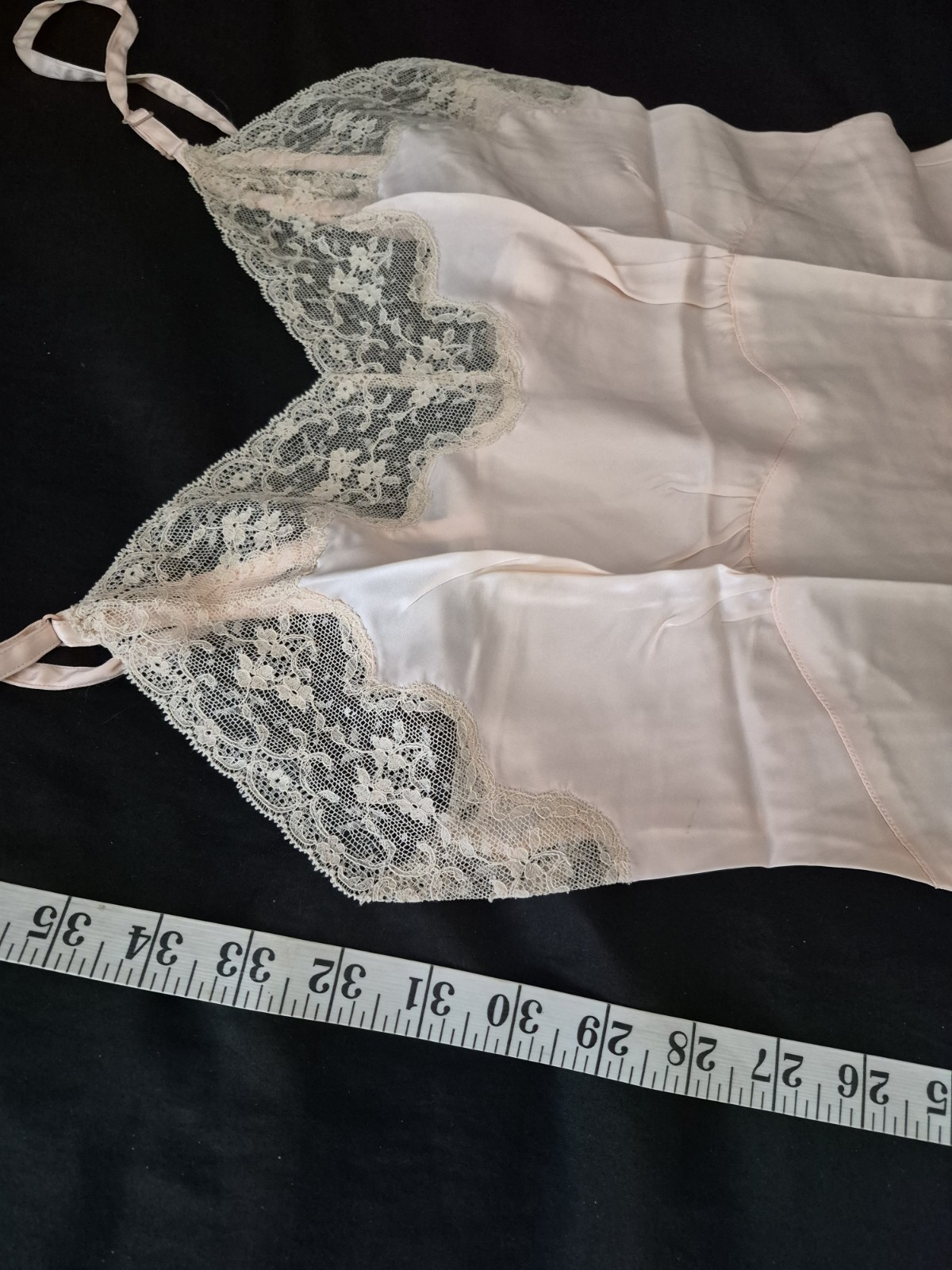Vintage Rayon Satin CAROLYN of NEW YORK Full Slip Size 34