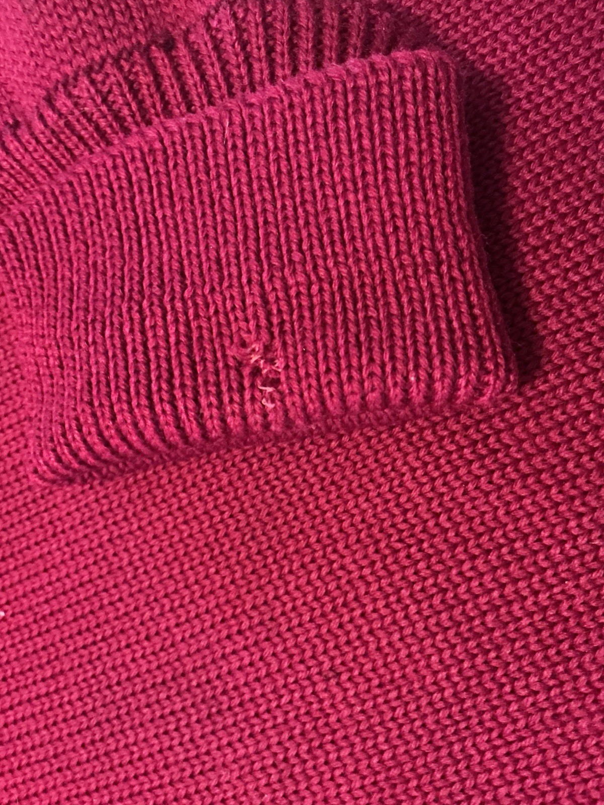 VTG Woman’s Letterman /Cheerleader Sweater Heavy Wool Knit Maroon/Gold 1964