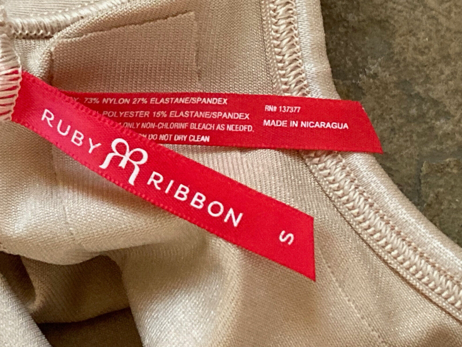 1223 RUBY RIBBON Size Small WYOB Firm Control Camisole CAMI Torsette #57