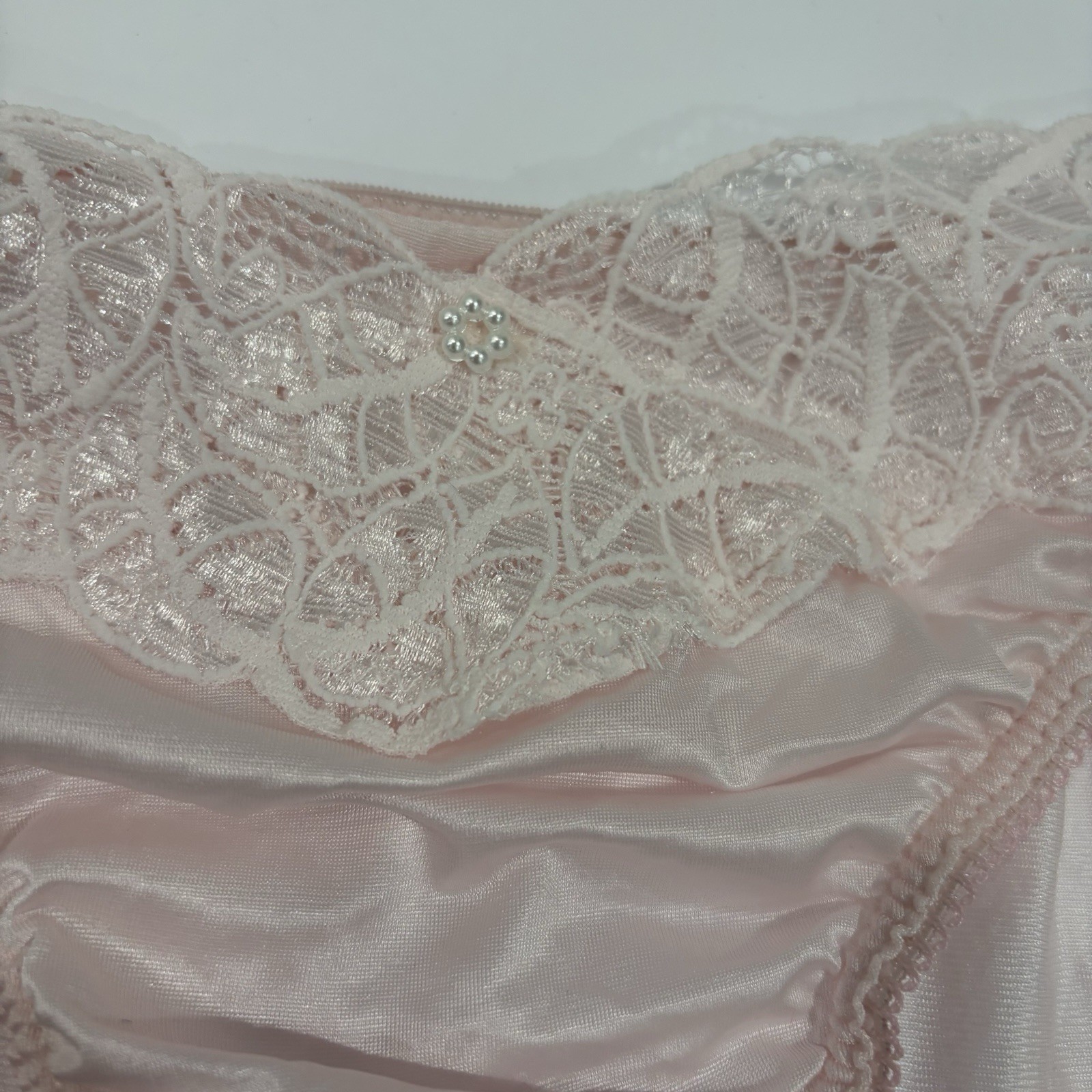 Vtg VICTORIAS SECRET Satin Panties Lot Gold Crown Label Lace Hi Cut NWT Sz L