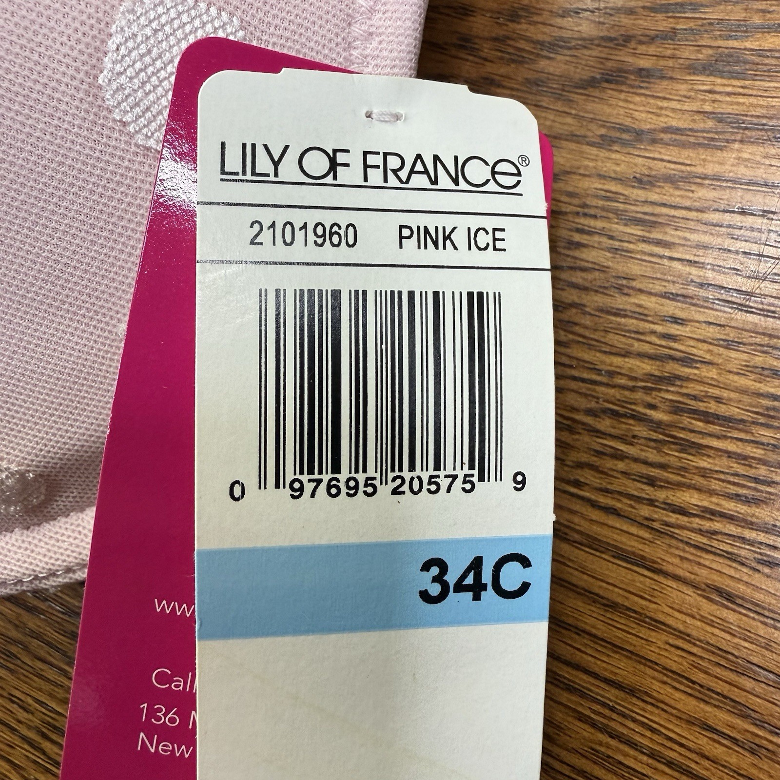 VTG Lily Of France Sexy Bustier 2101960 PINK ICE 34C