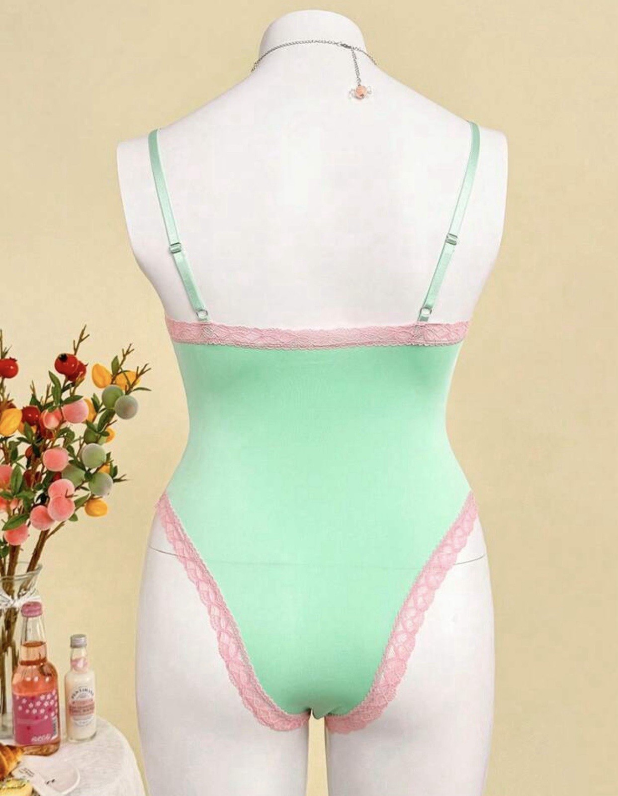 Vtg Style Butter Silky Soft Shaper Bodysuit Camisole Teddy PLUS 4X 4Xl NEW