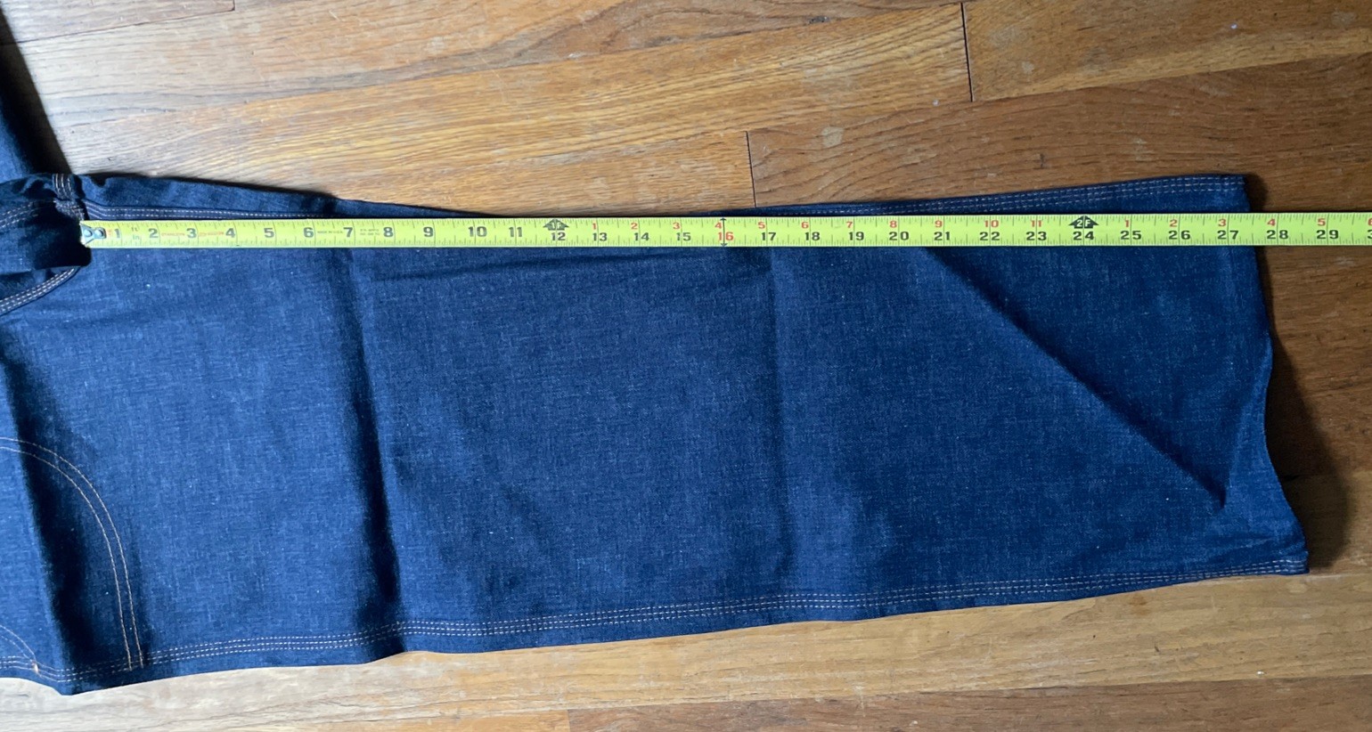 Vintage 1940s Woman’s Indigo Denim Jeans Deadstock Rosie Riviter