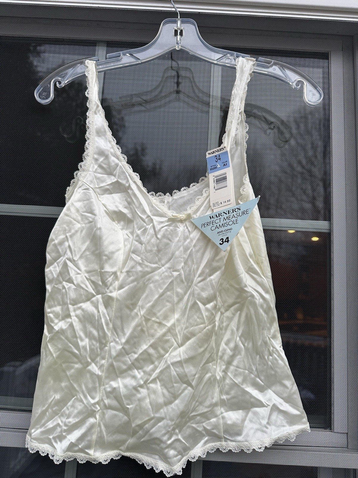 Vintage Warner’s Camisole perfect measure Cami Size 34 antron nylon New