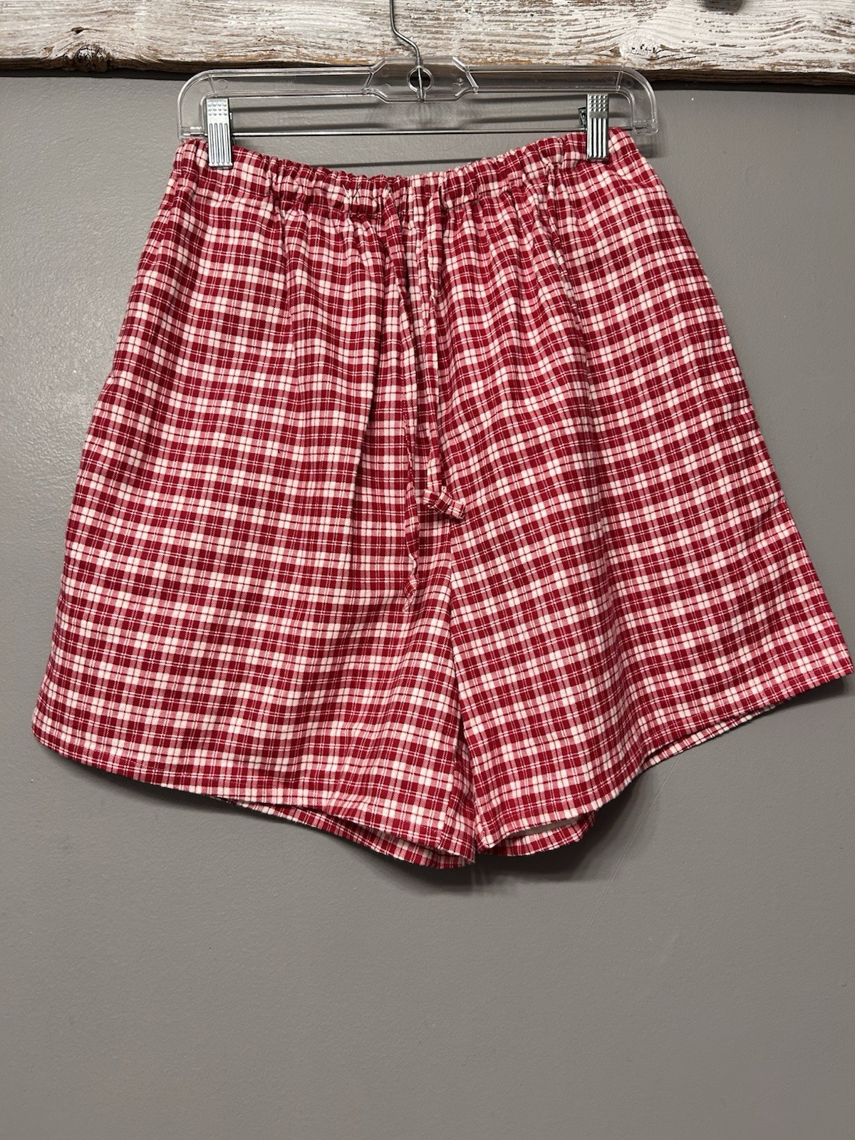 RARE VTG 90’s ESLEEP NWT Flannel PJ Set Baseball Style Size Large Red Soft