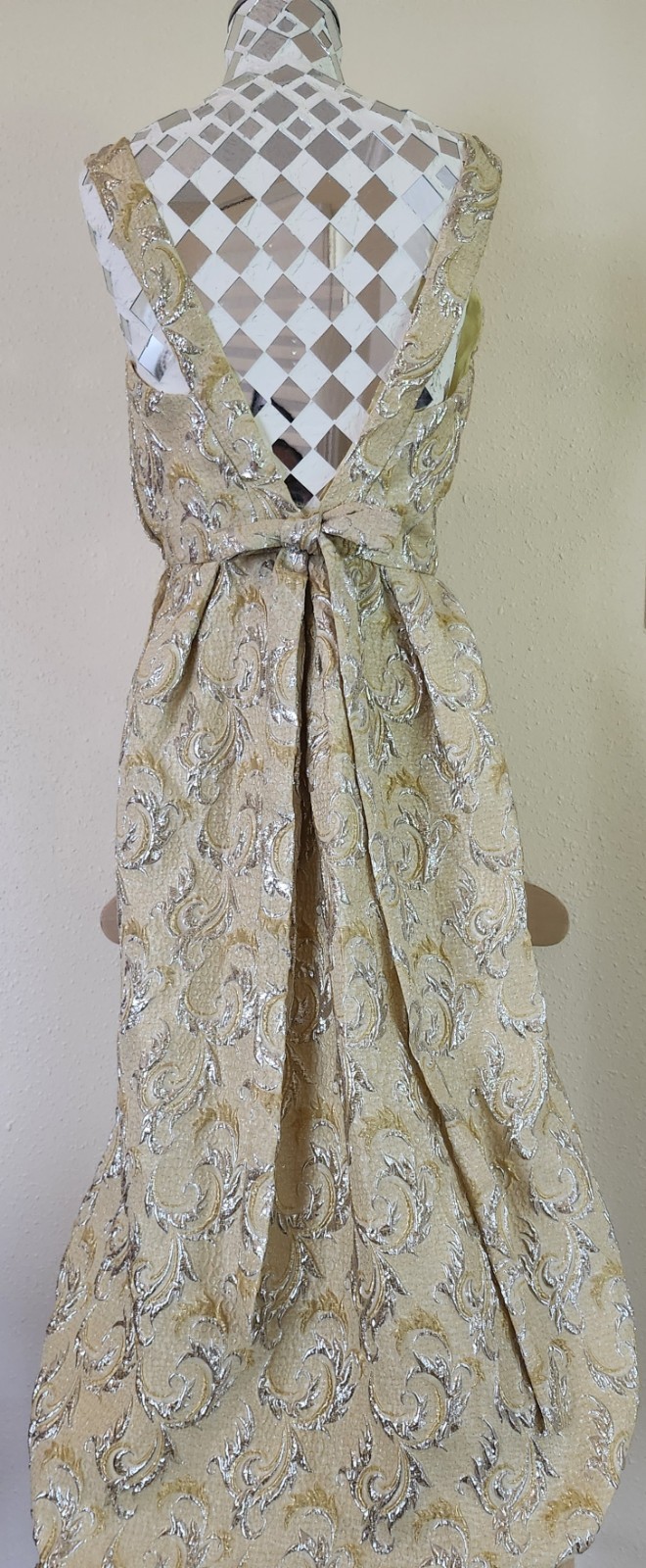 Vintage Custom Formal Long Dress Size M With 25″ waist
