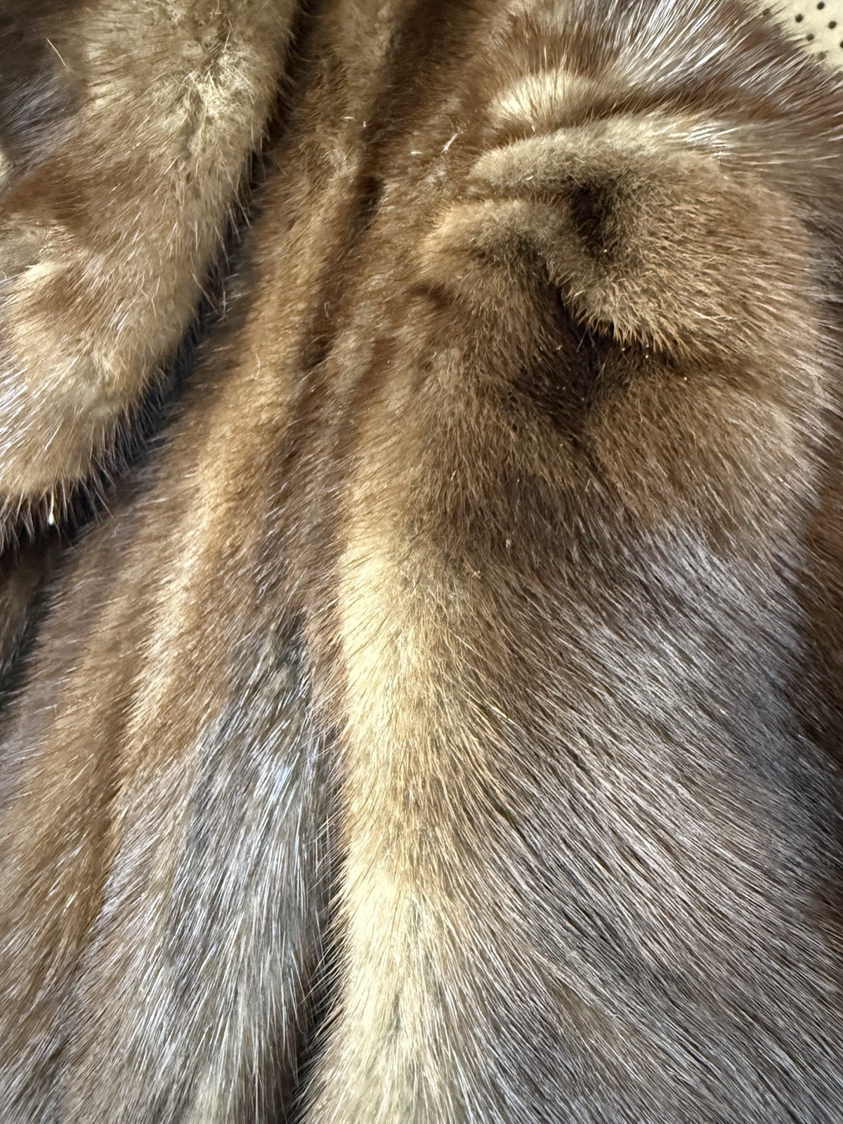 Vintage Rothman Furs Lunaraine Mink Coat Full Length Russian Sable Collar 1977