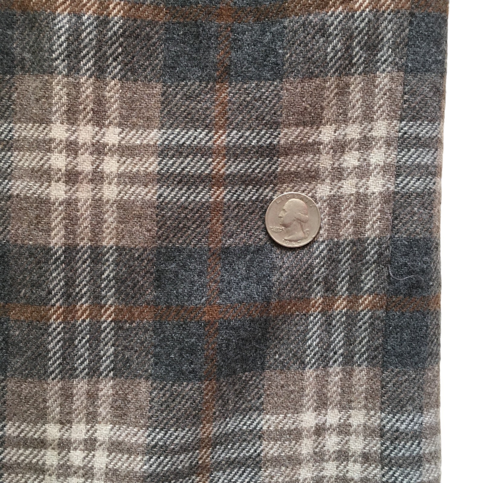 Vintage 80’s David N. Sz. 8 Womens Midi Wrap Skirt Plaid Fringe Wool Blend Lined