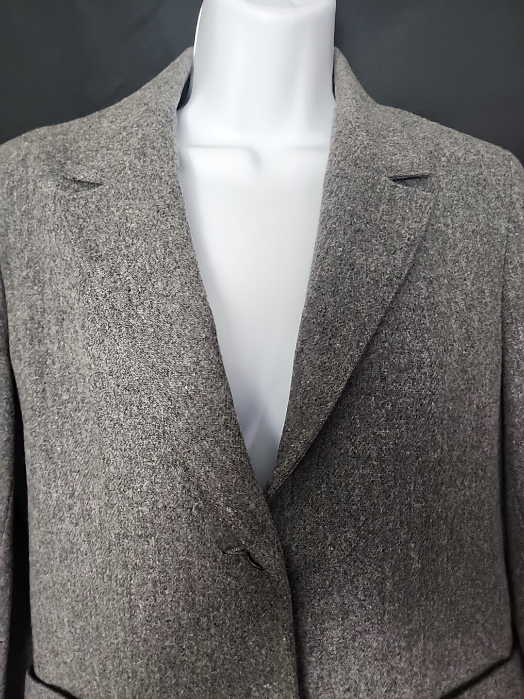 Prestige of Boston Vintage 70s Gray Wool Blazer Jacket Size 8 EUC Priority