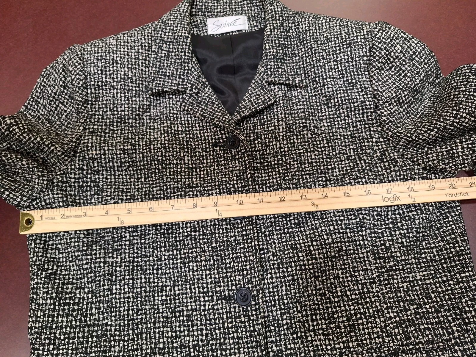 Vintage Soiree 100% Handwoven Silk Blazer Suit Jacket, Lined, Medium