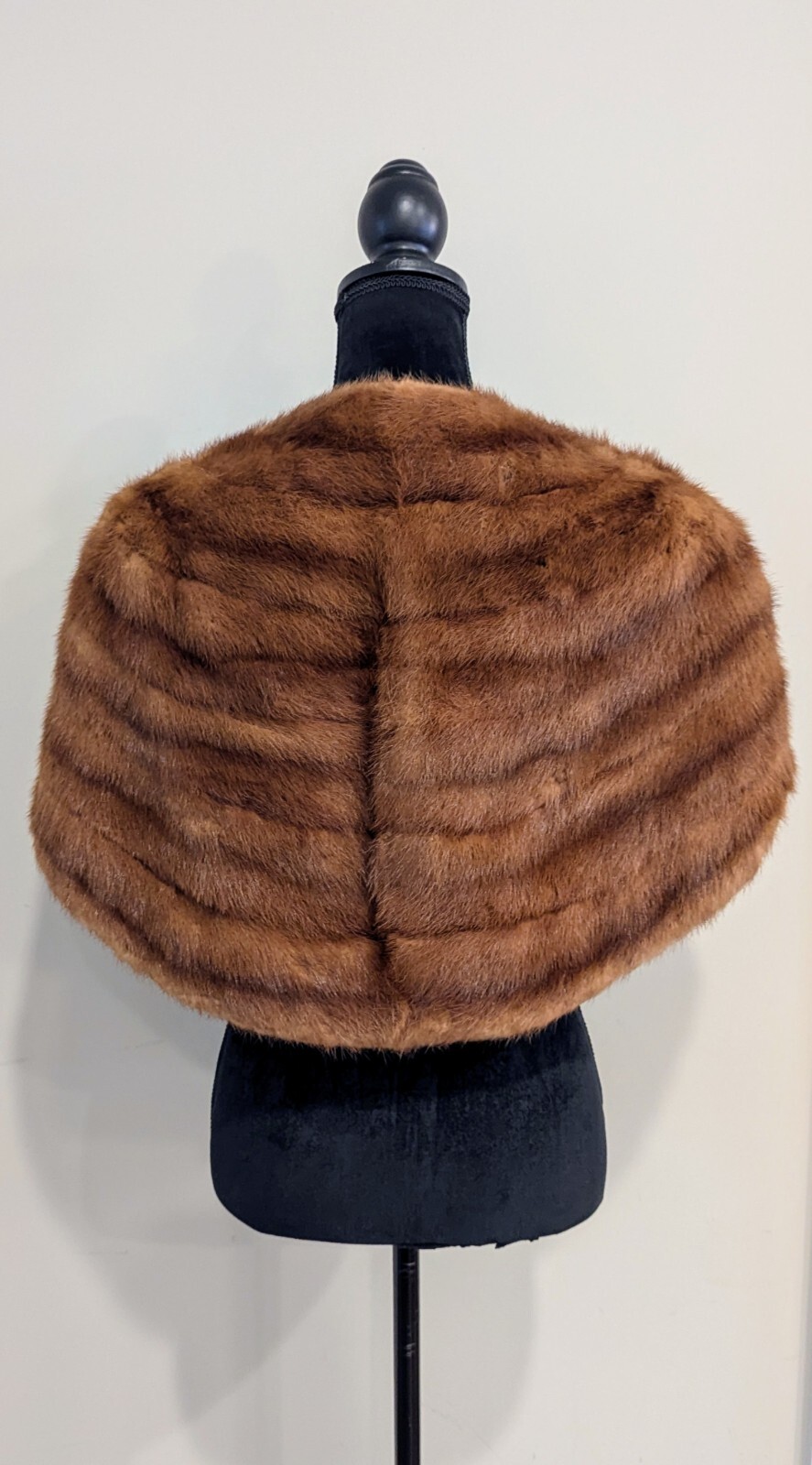 HENRI KESSLER Blonde Mink Fur Stole Evening Wrap Cape Lined Vintage Beautiful!