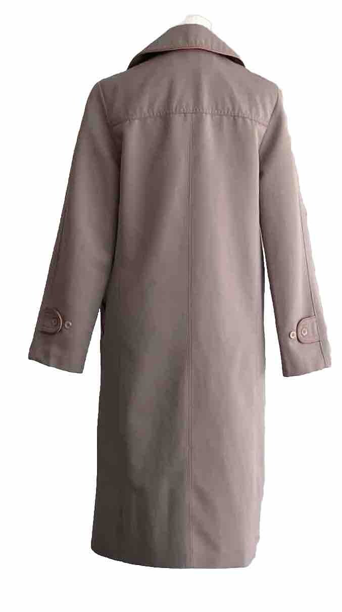 1960s Mod Coat Jacket Soft Gray Purple Forecaster Of Boston Rain Trench 7/8