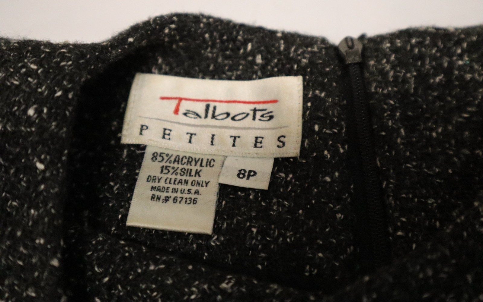 Vintage 1980s Talbots short sleeve 15% silk fall spring dress size 8P