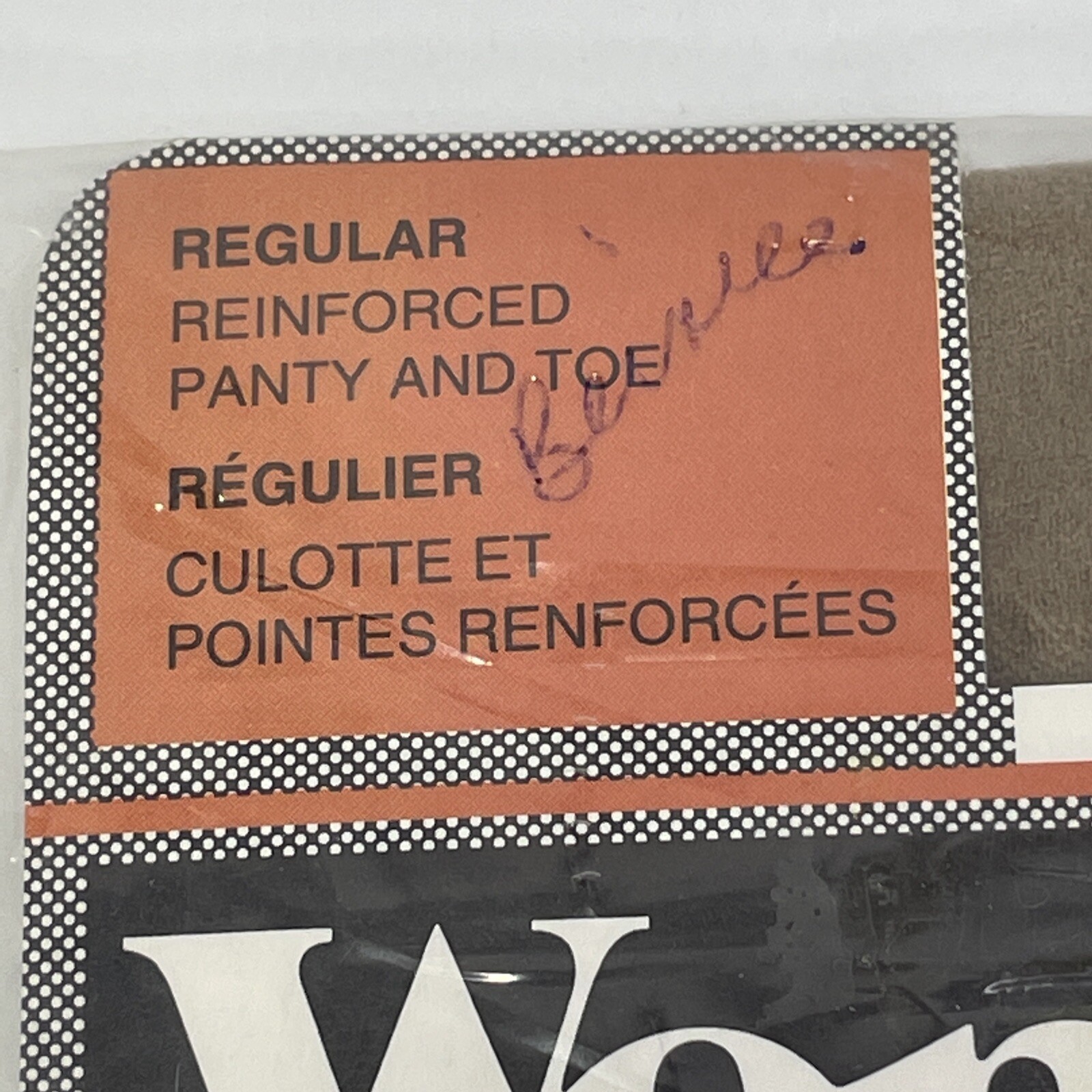Vintage 1991 Pantyhose Jennifer Connelly Model Panty Hose Size A Color Is Almond