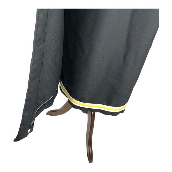 VINTAGE Century of Boston maxi pencil wrap skirt black yellow white size 8