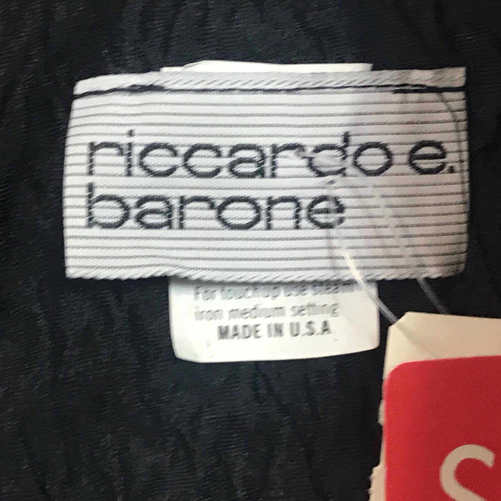 Vintage Riccardo E Barone Black Dress Women’s Size 18 1/2 / 18 NWT