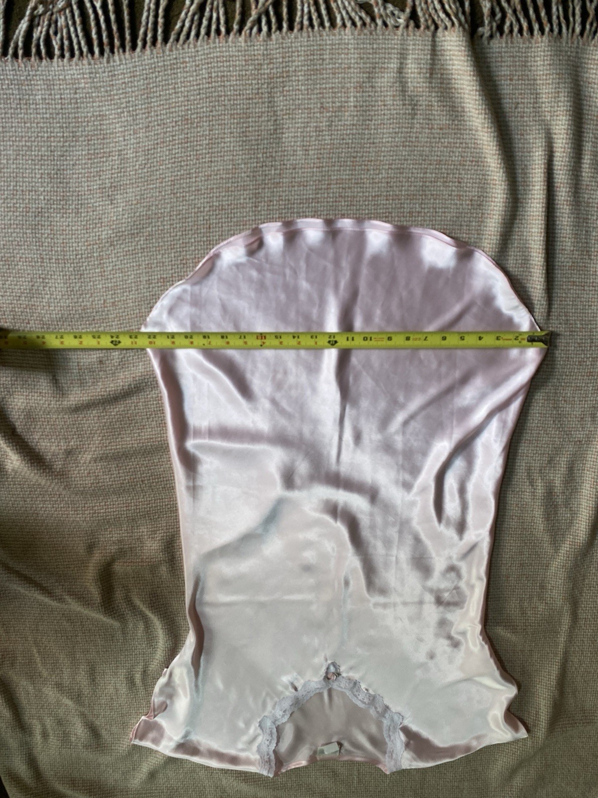 Vintage 70S Pink Nightgown, Lace, And Flower Measurements And Photos With Tags