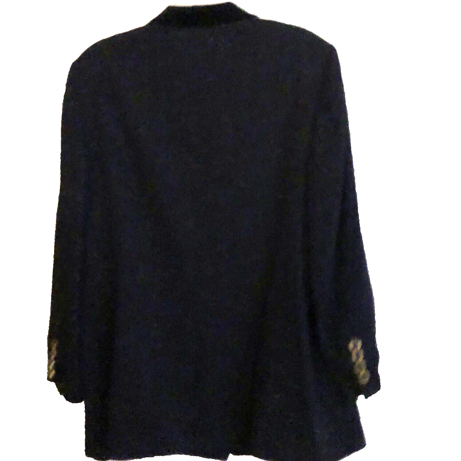 Basler Wool Blend Jacket Womens Sz 16 Black Velvet Trim Ivy League Elegant