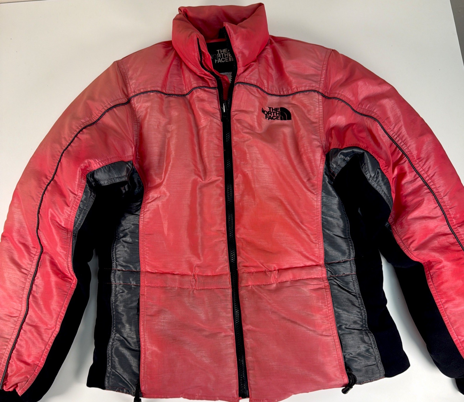 Vintage The North Face Arc 600 Goose Down Red & Black Puffer Jacket Women’s Sz M