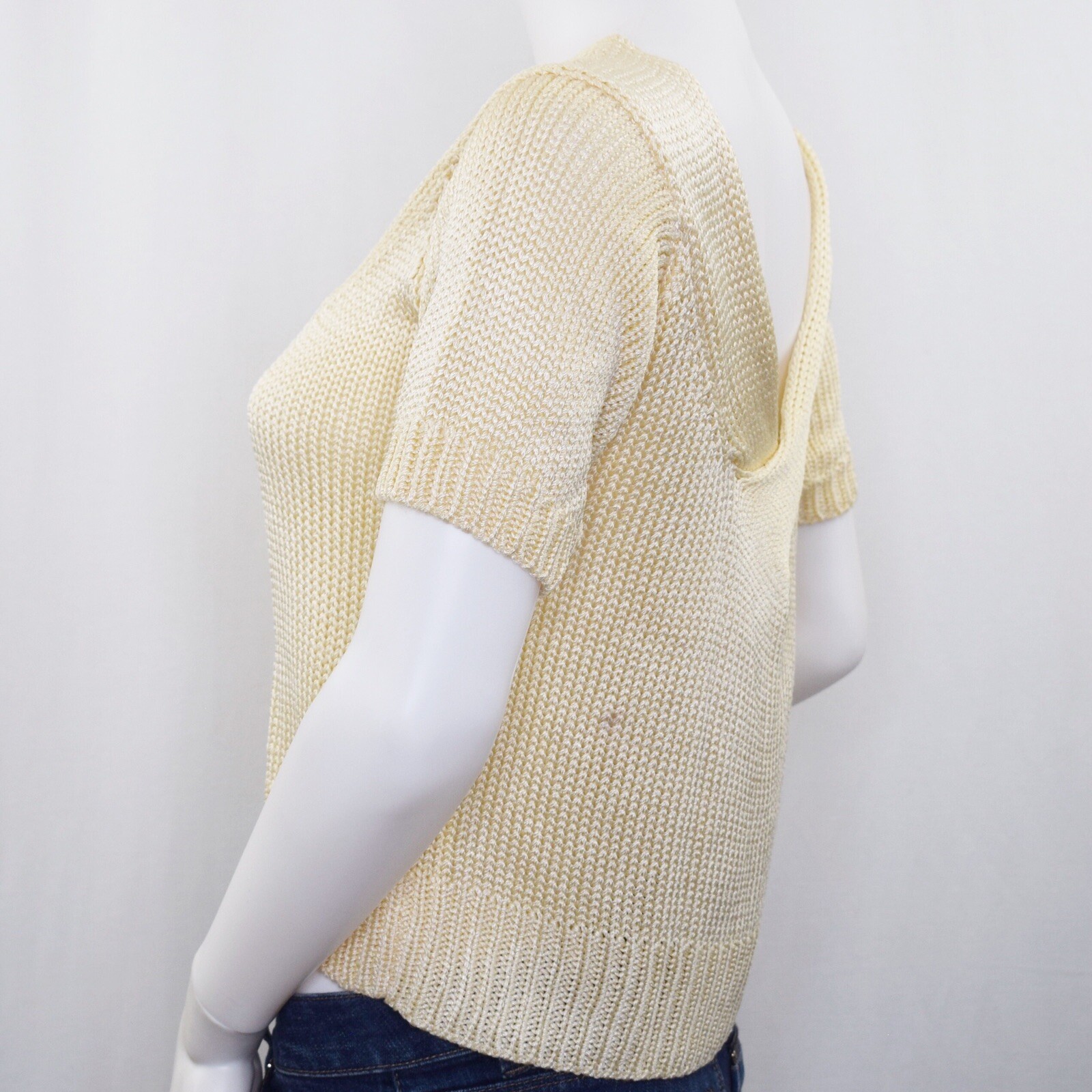 Vintage Grizia Maglia Women’s Size 40 / US L Cream Knit Top