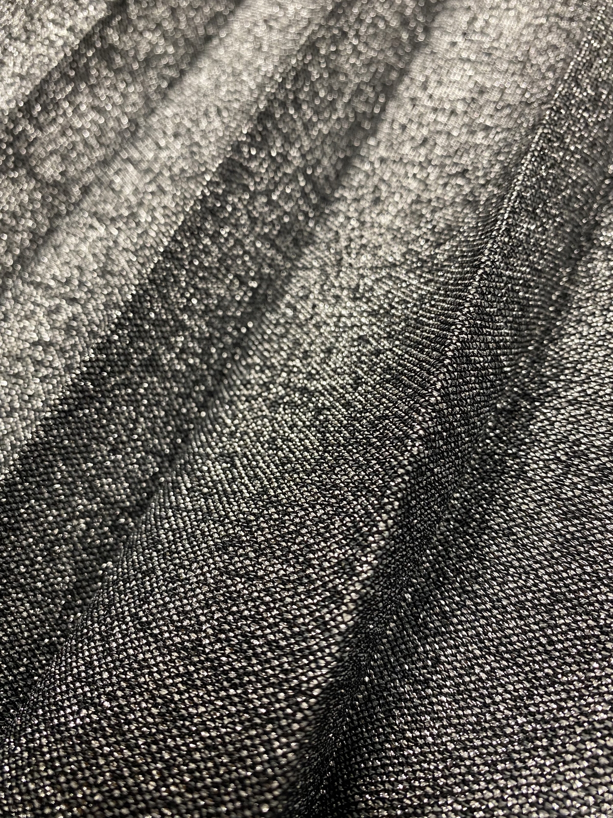 Vtg Vintage 1970s 70s Disco Era Glam Metallic Silver Geoffrey Beene Maxi Skirt