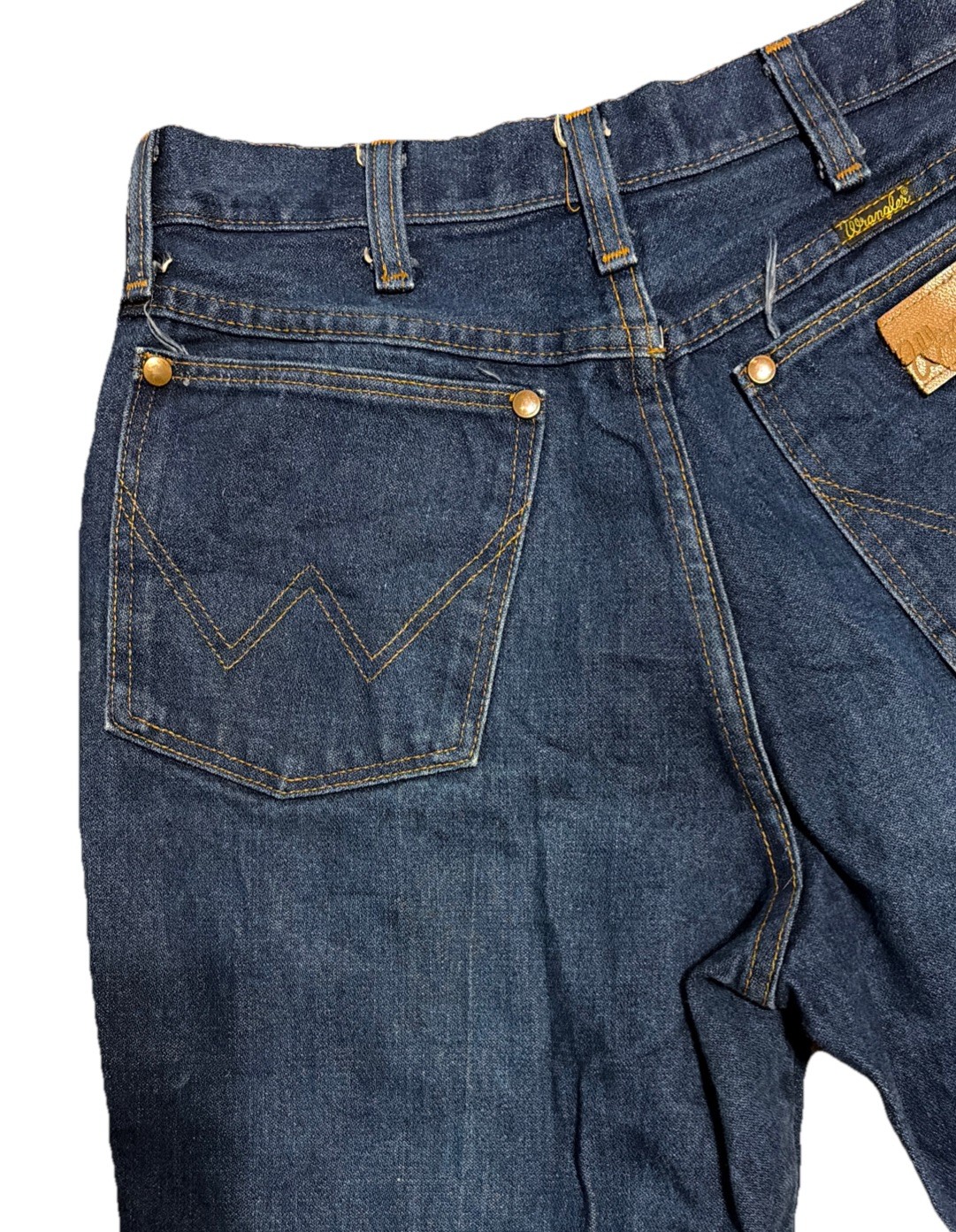 Vintage Wrangler Cowboy Cut Jeans Women’s Size 29×32 Indigo 13MWZMR USA Made 70s