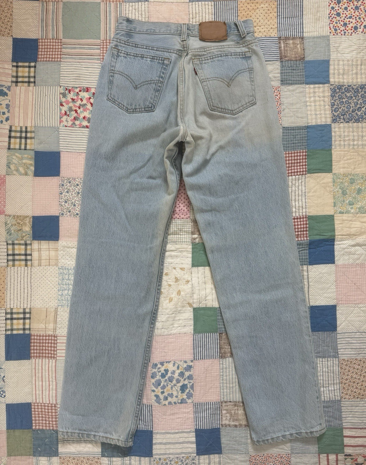 Vintage 1990s Levi’s 701 Student Light Wash Perfectly Faded Distressed 26 x 29
