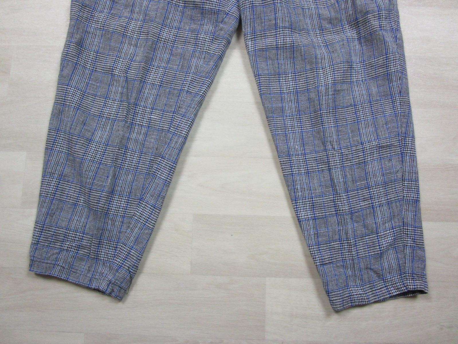 Vintage 80s Gitano Trousers Pants Womens (12) Plaid Pleated Pockets Preppy