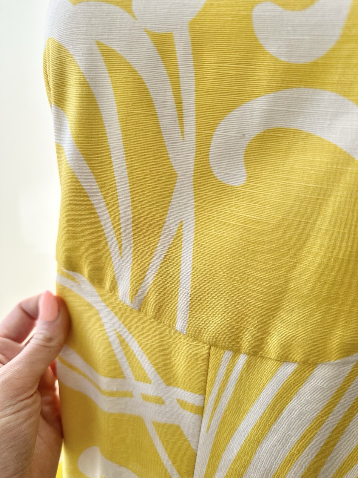 Geoffrey Beene Boutique 1970’s Yellow Maxi Dress Open Bow Back Pockets