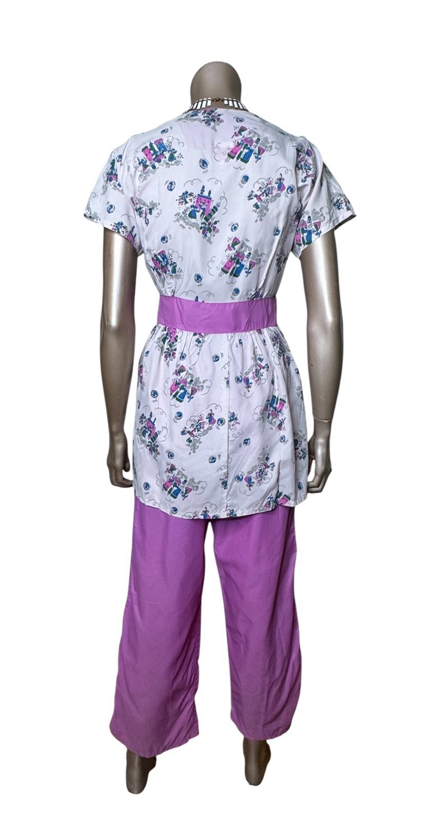 Vintage 1940s Youth Charm Lounge Set Novelty Print
