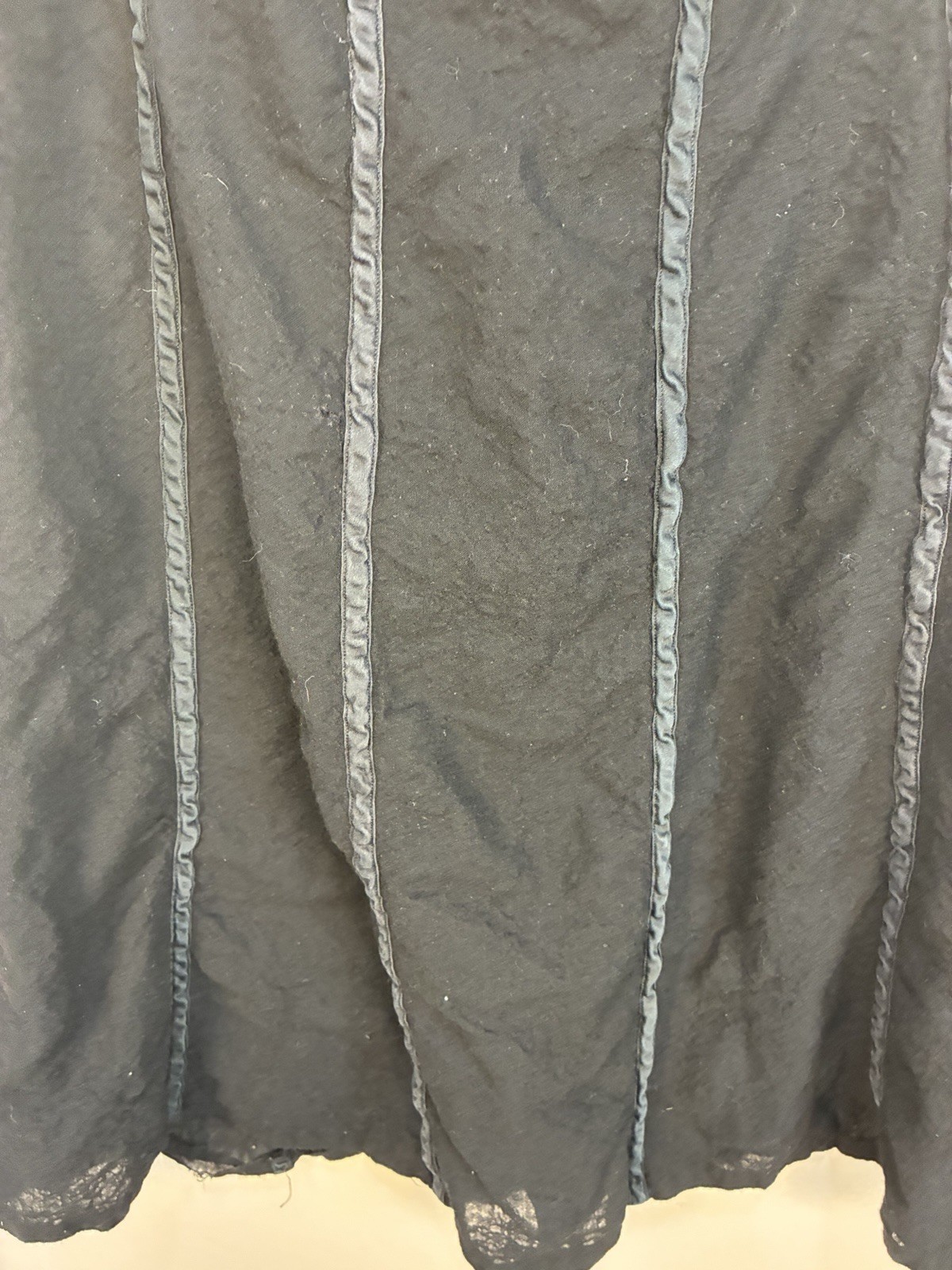 VTG Ralph Ralph Lauren Bergdorf Goodman Lightweight Wool Panel Midi Skirt 12