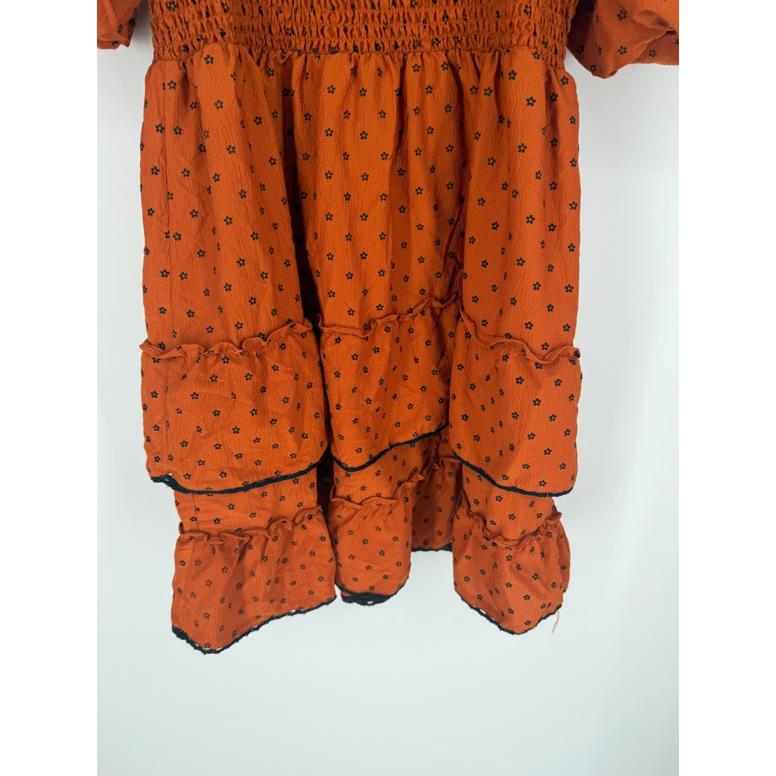 Betsey Johnson Womens Babydoll Dress XL Peasant Milkmaid Whimsigoth Halloween
