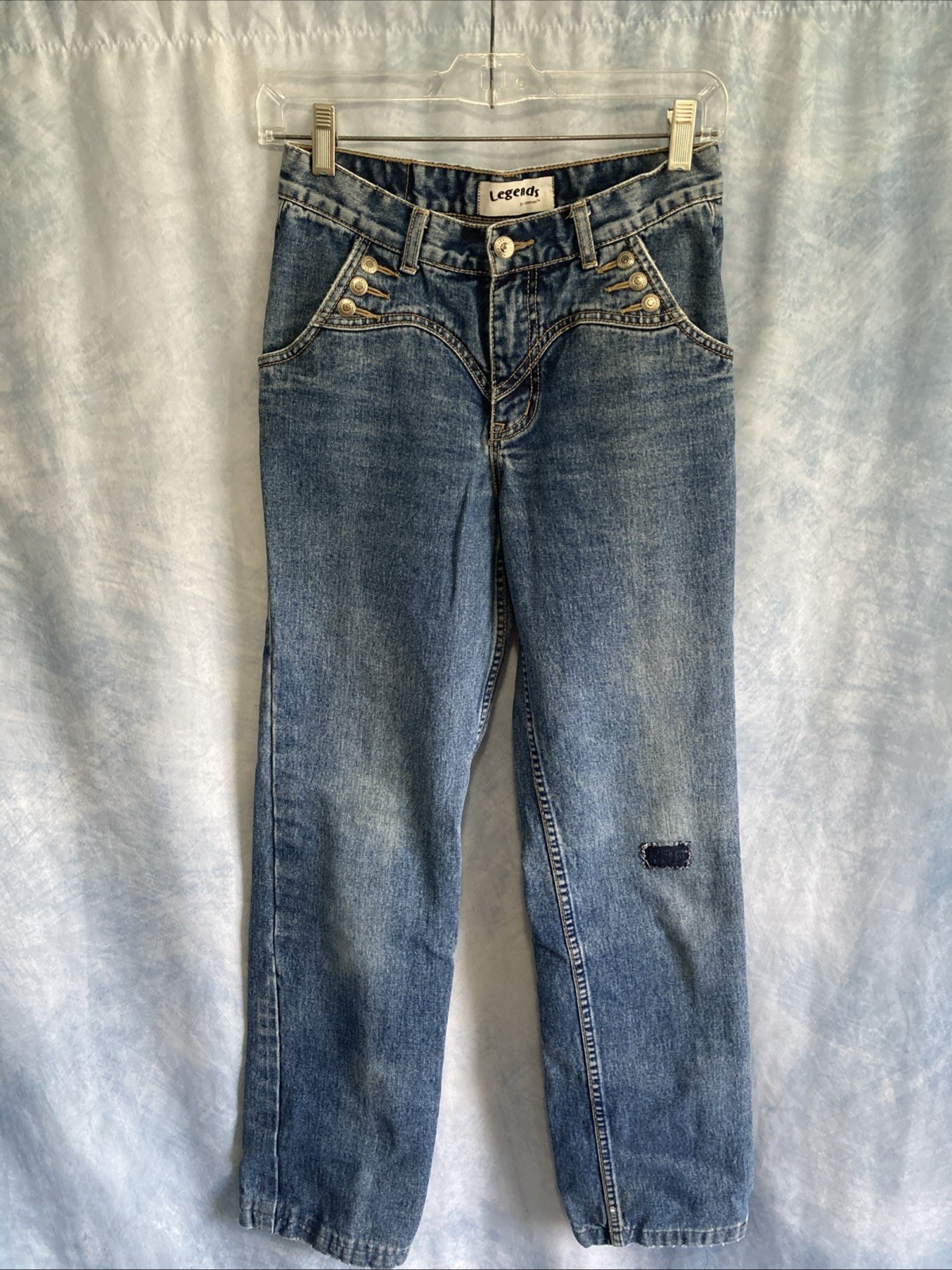 VTG 90s Lawman Legends Western Jeans Size 5 Fits 26” GUC Cotton High Rise Denim