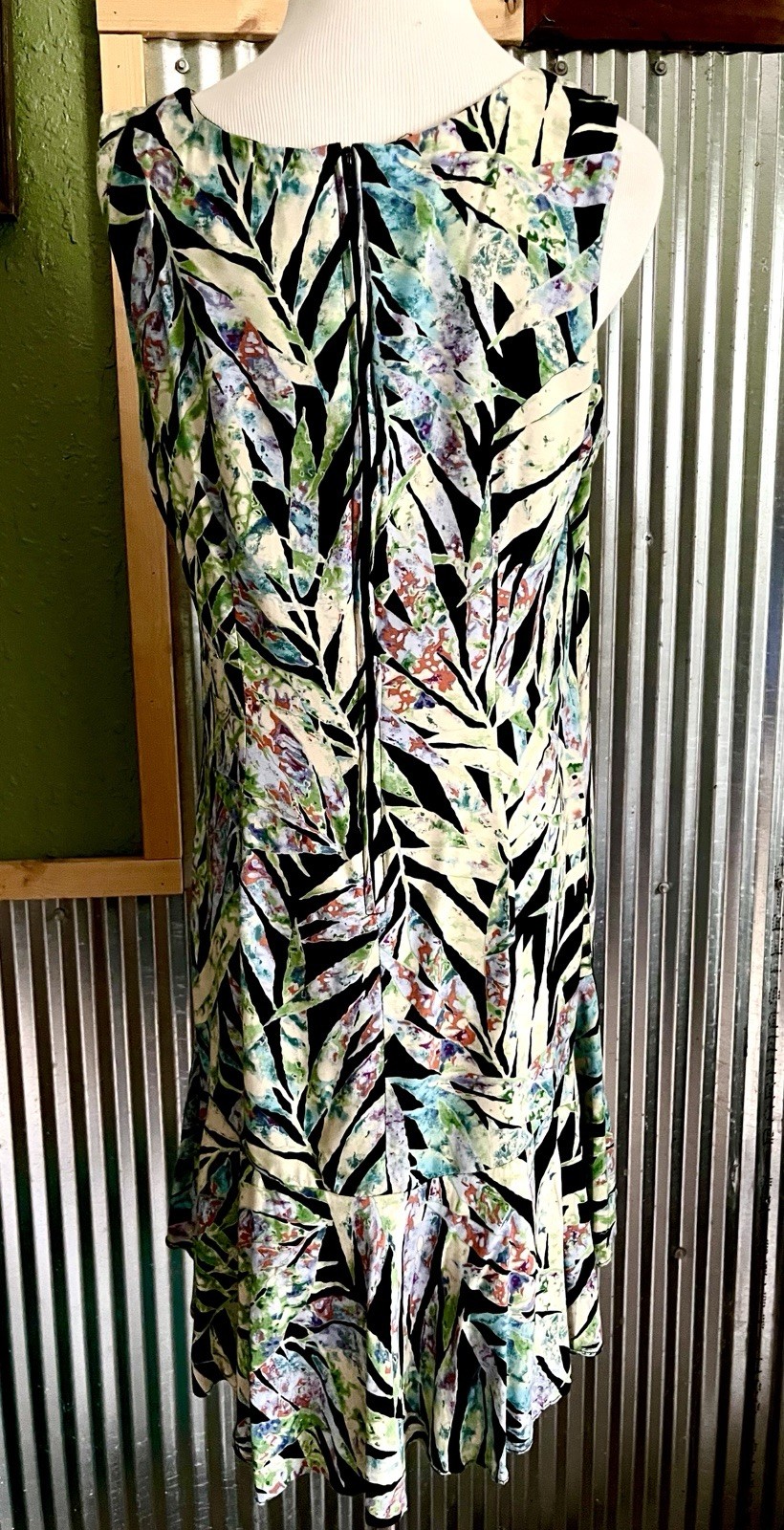 VTG-Nani of Hawaii Dress Tropical Hawaiian Knee Length Sleeveless Sz. M