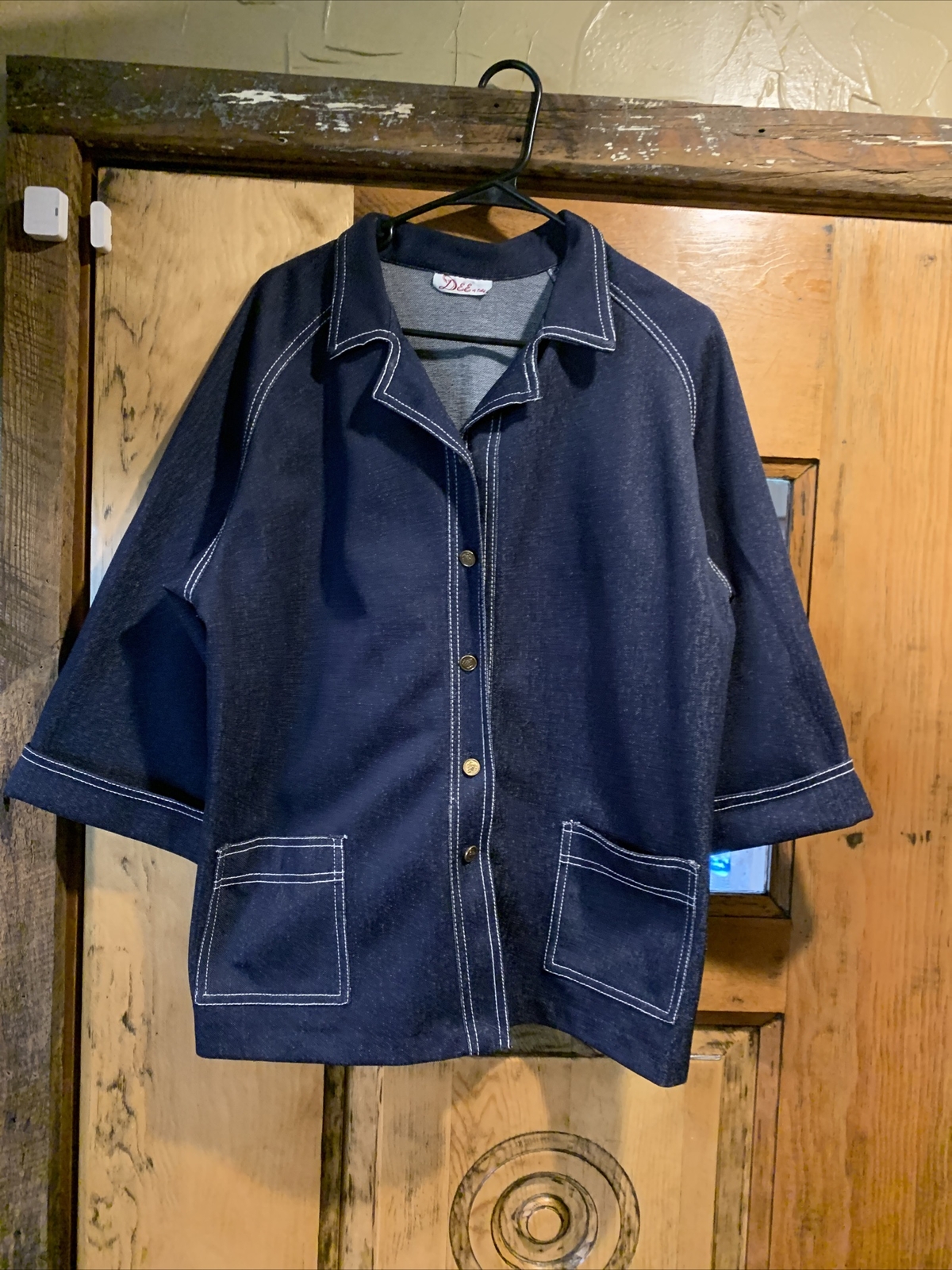 Vintage 1960’s Dee Of California denim polyester shirt jacket iconic look