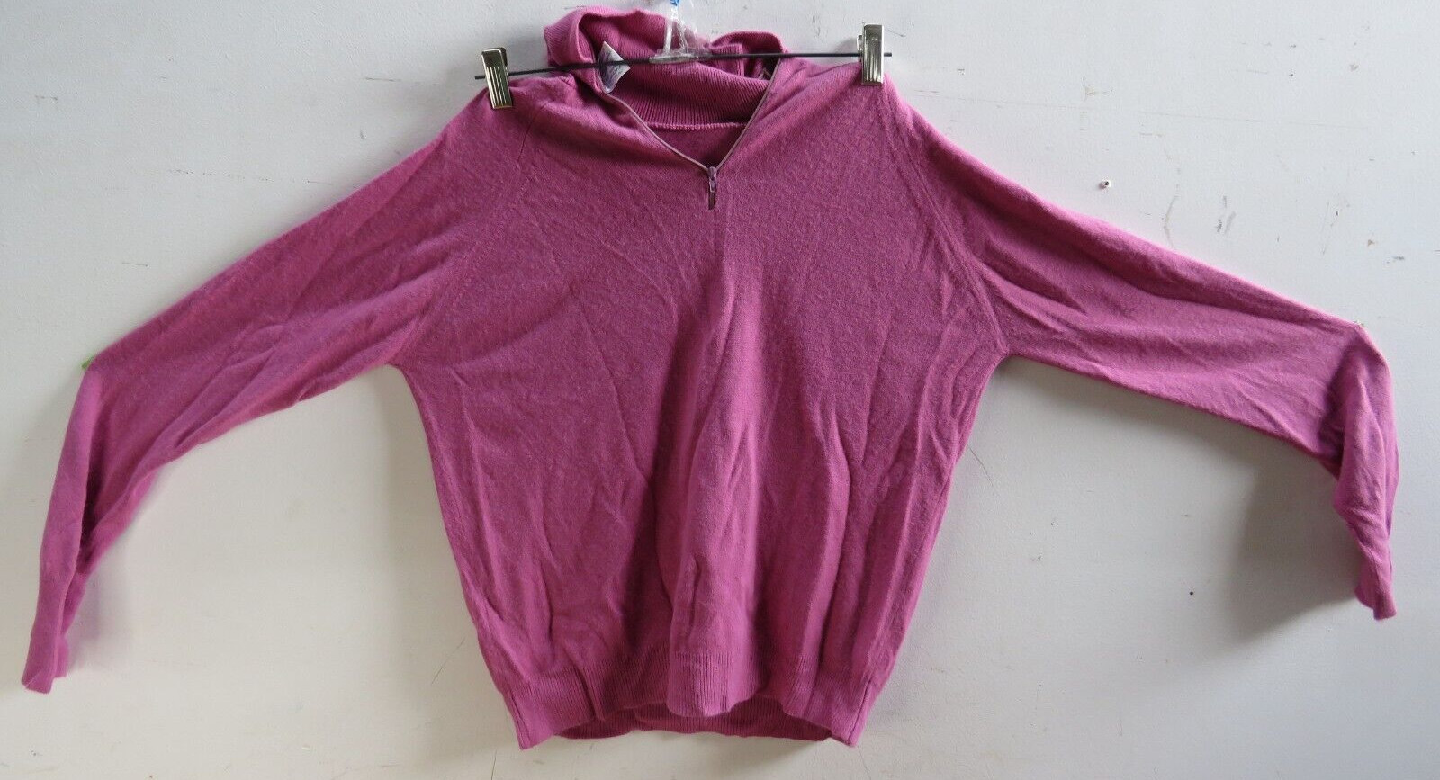 Vintage Designers Originals 1/4 Zip Long Sleeve Turtle Neck Sweater Pre-Owned