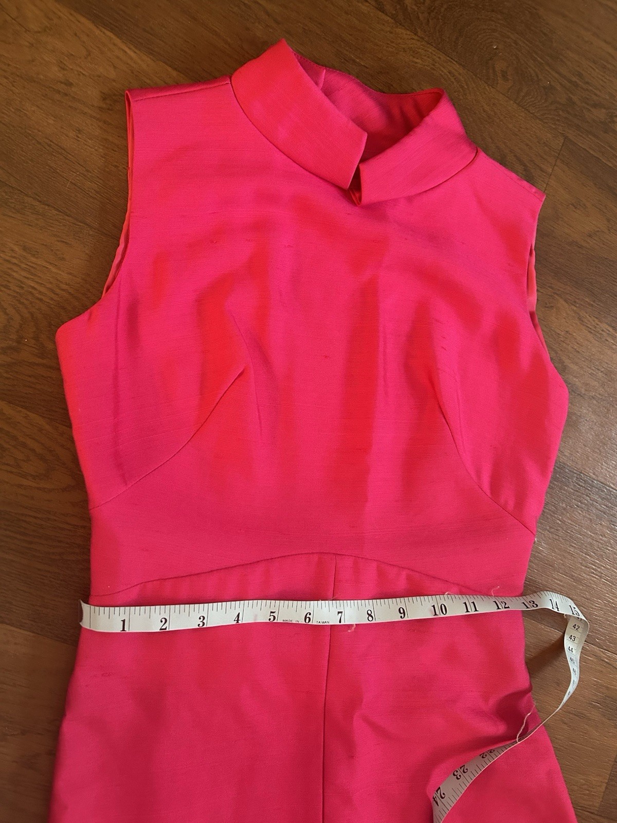 Vintage 1950s Maggi Stover Hot Pink Mod Sheath Dress Style 4129 NWT