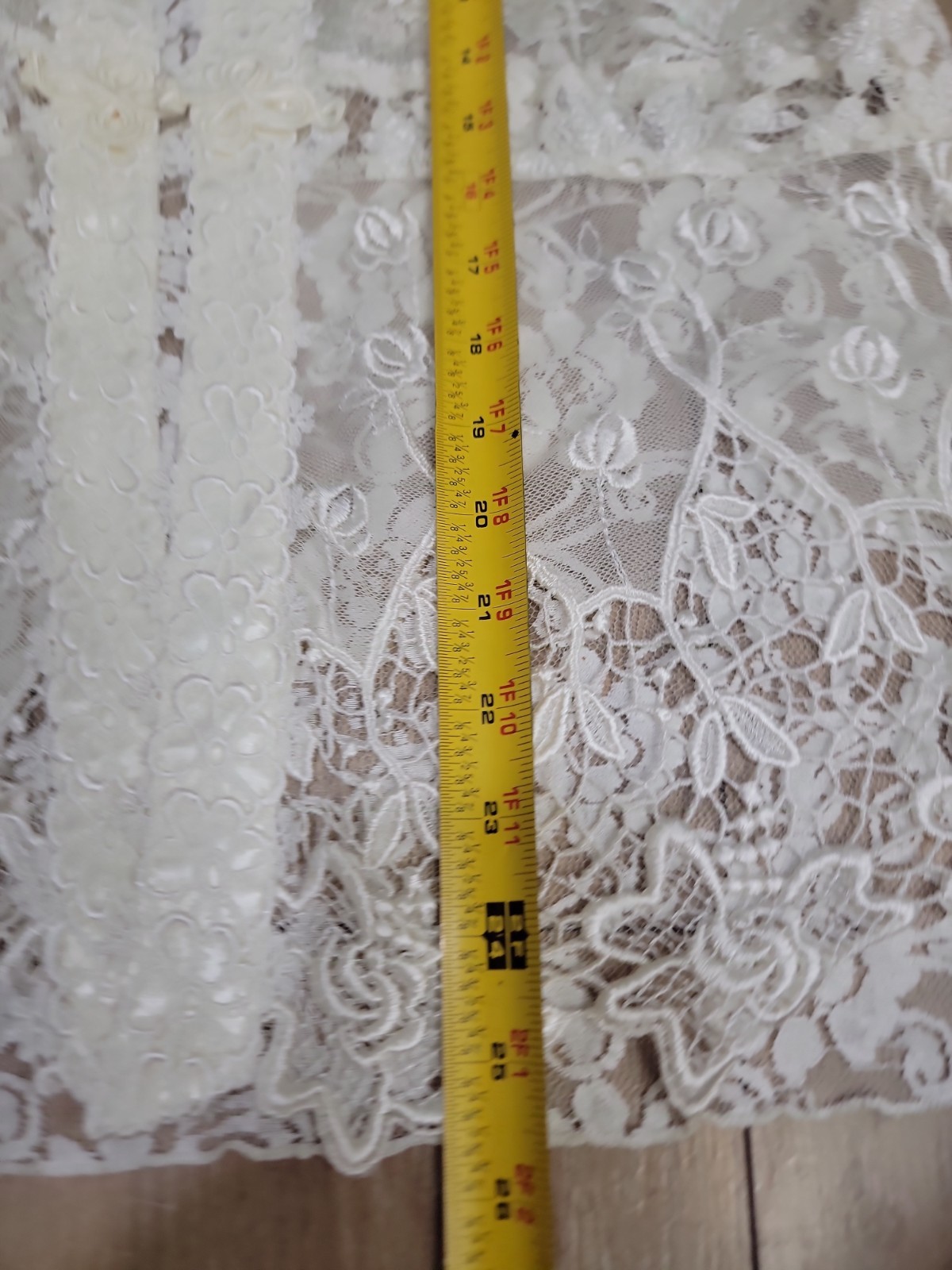 VTG Y2K Spencer Alexis Wedding White Lace Maxi Dress Jacket 2pc Set 12P Petite