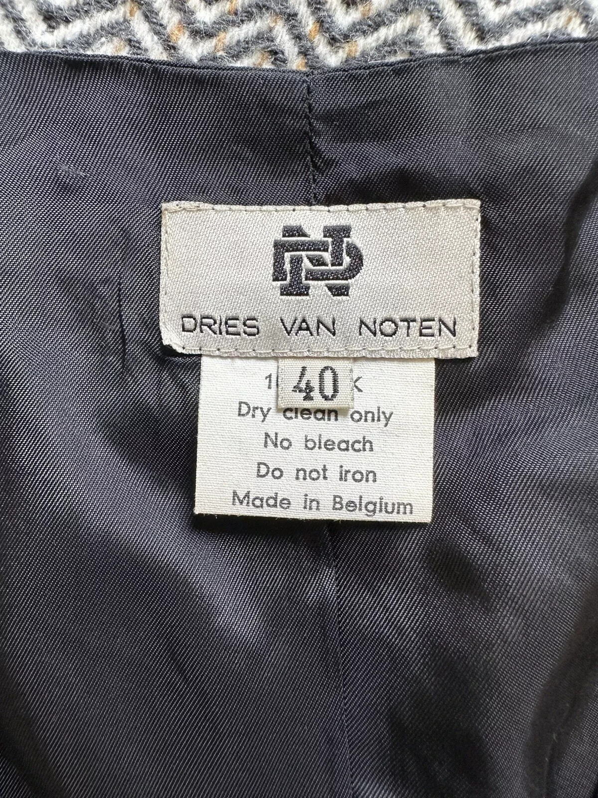 DDP Vintage DRIES VAN NOTEN Womens Silk Cropped Vest Top Rare Size 40