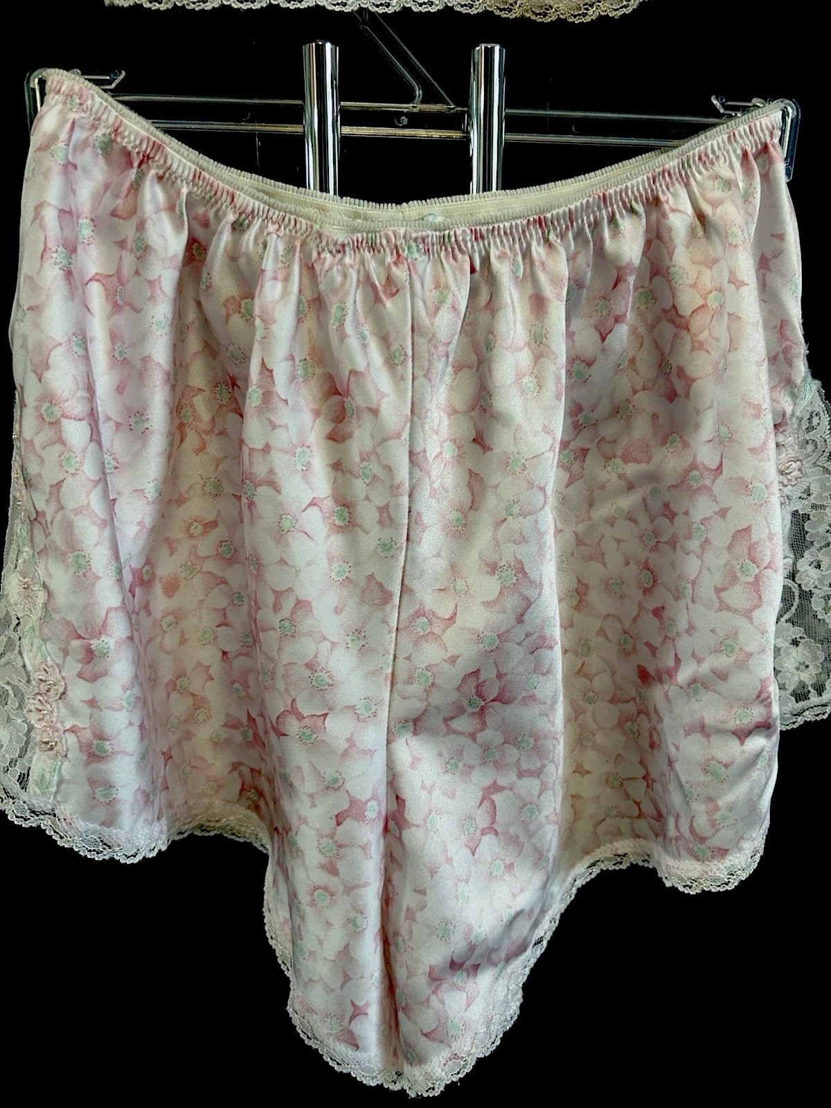 Vintage 1980s Pink Sara Beth Lingerie Set – Satin Cami & Shorts – NOS Never Worn
