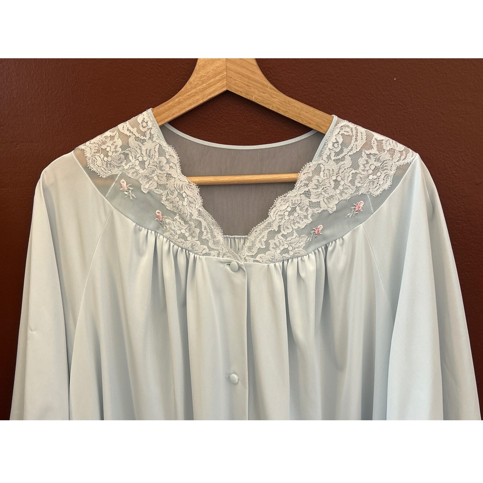 Vintage Shadowline Night Robe Grandmacore Coquette Regencycore Feminine Pastel