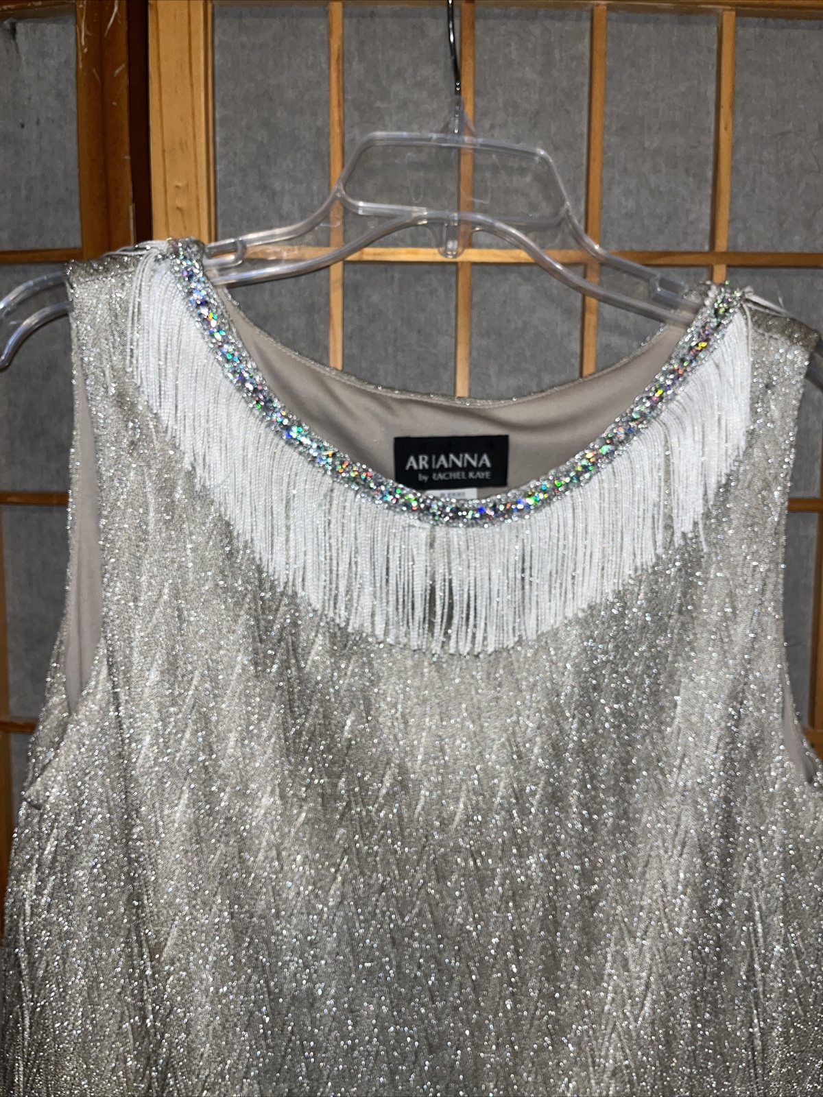 Vintage Arianna by Rachel Kaye Fringe Flapper Dress Style 271981 USA Size 14