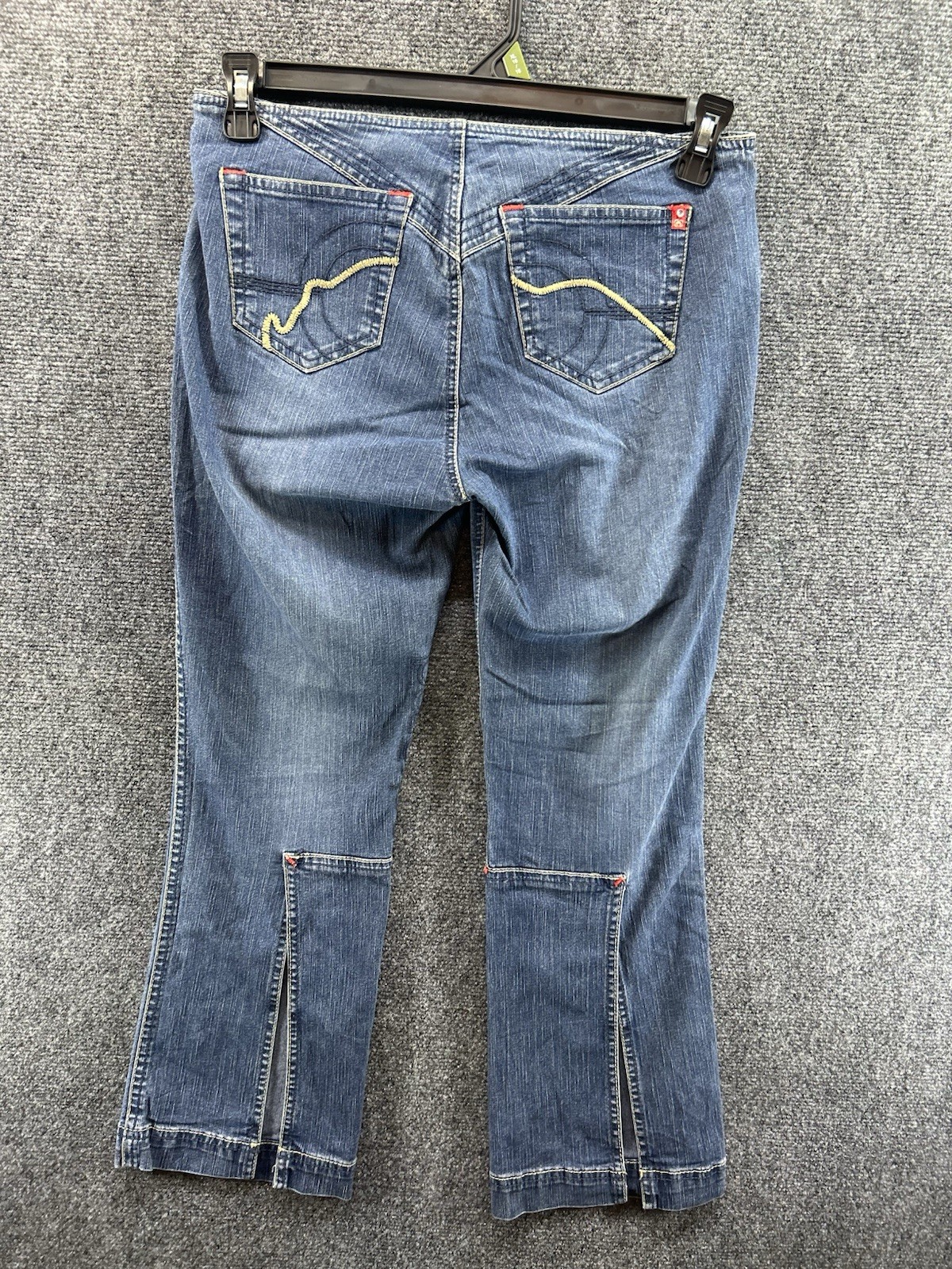 Vtg Ecko Red Jeans Jrs 7 Bootcut Logo Embroidered Low Rise Hip Hugger Y2K Grunge