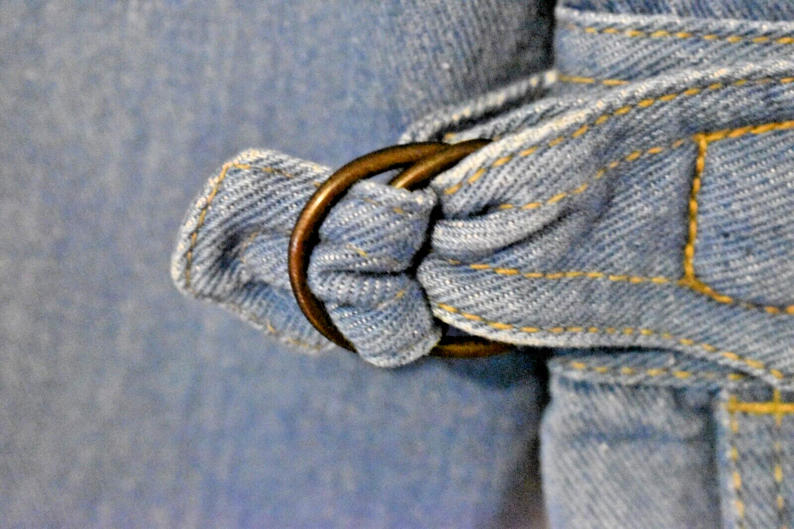 Vintage Brittania Denim Flared Leg 70s Long Sleeve Jumpsuit Romper Overall Large