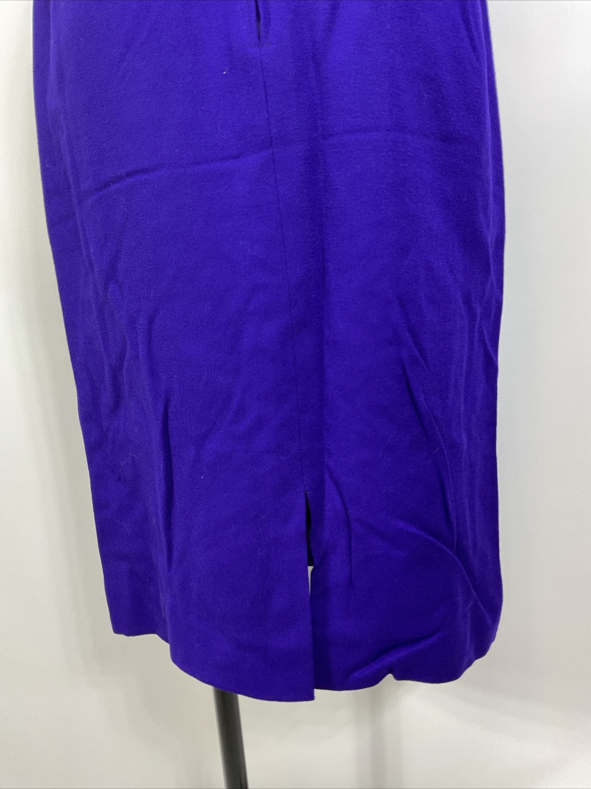 Vintage Herbert Grossman Wool Skirt Suit 2-Pc Set 6 Royal Purple Made USA