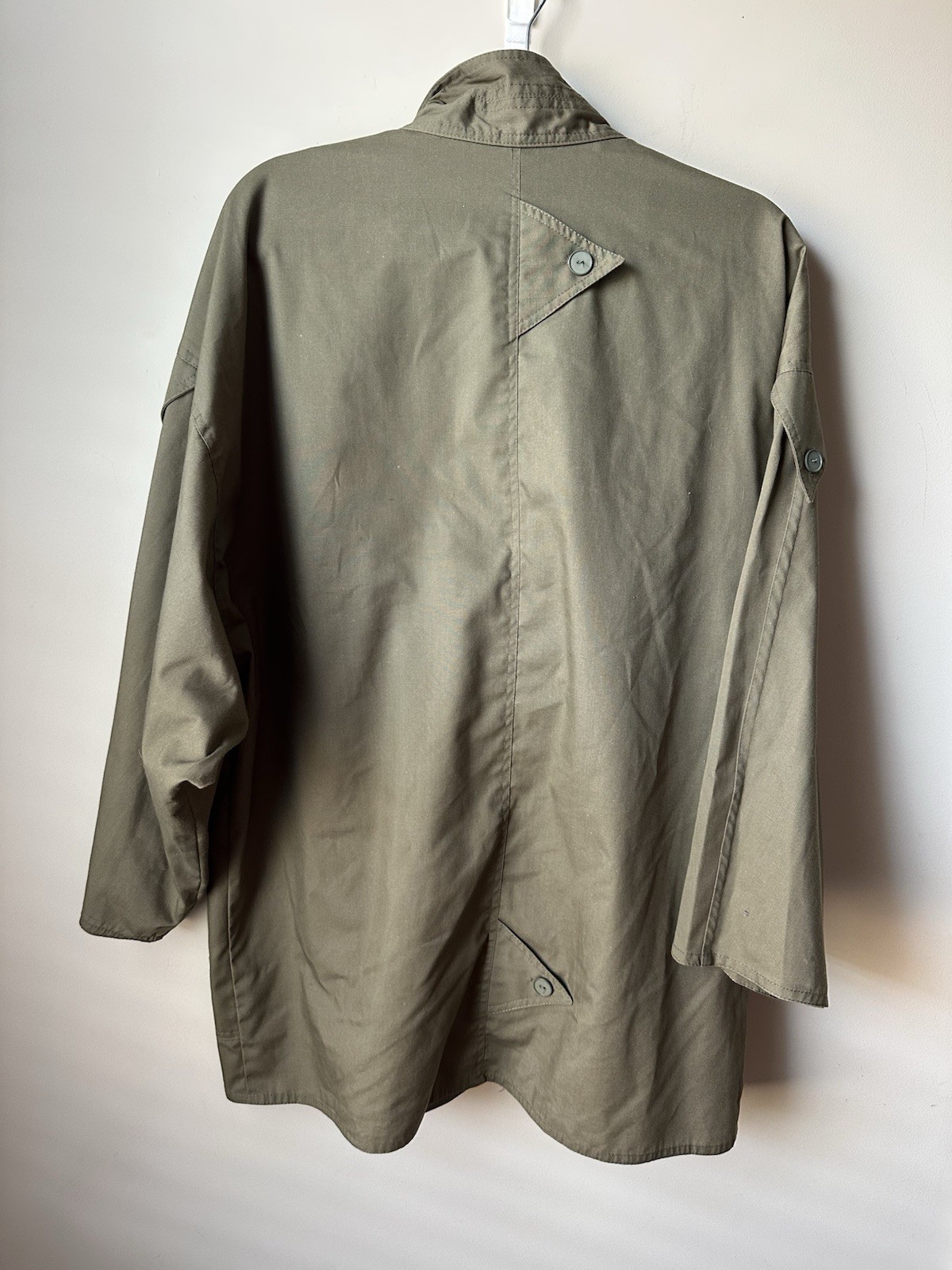 Vintage N.R. 1 by Ned Gould Green Military Styled Jacket Size 14 Made In USA